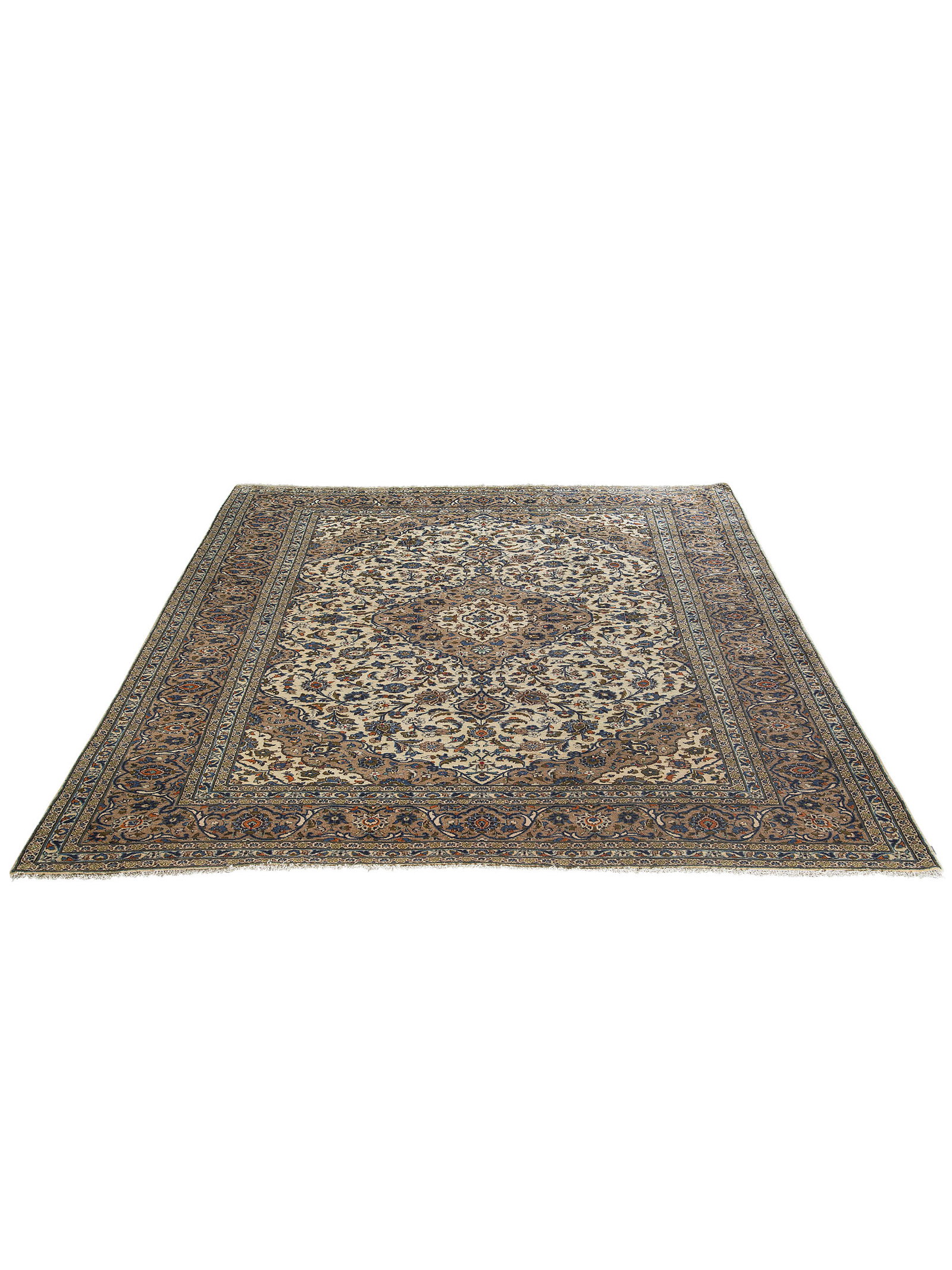 Kibek Unikat / Einzelstück - Keshan Beige 250 x 350 cm 100% Schurwolle