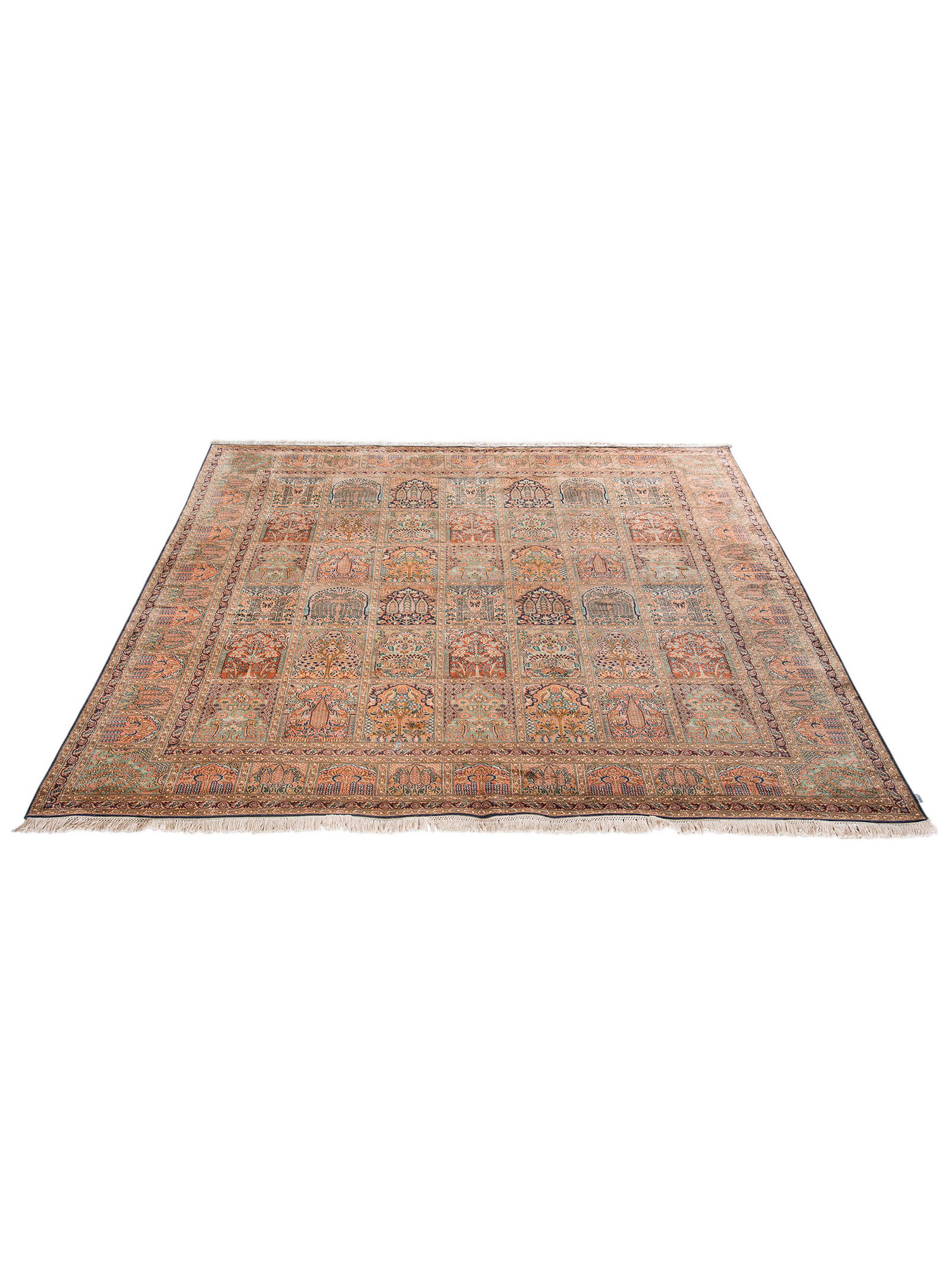Kibek Unikat / Einzelstück - Kaschmir Seide 1616 Multicolor 200 x 300 cm 100 % Seide