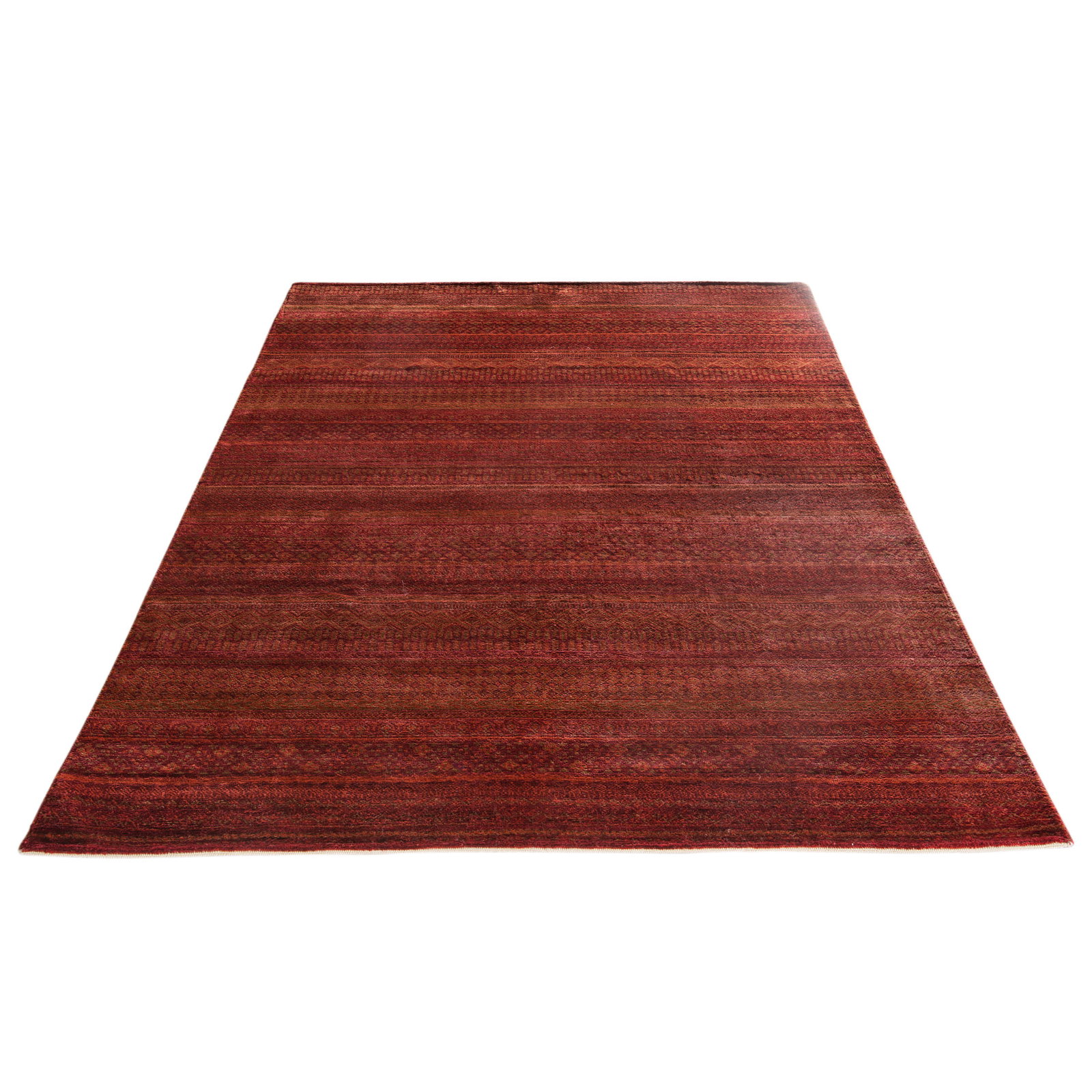 Kibek Unikat / Einzelstück - Contemporary Gabbeh Rot 200 x 300 cm 100 % Schurwolle