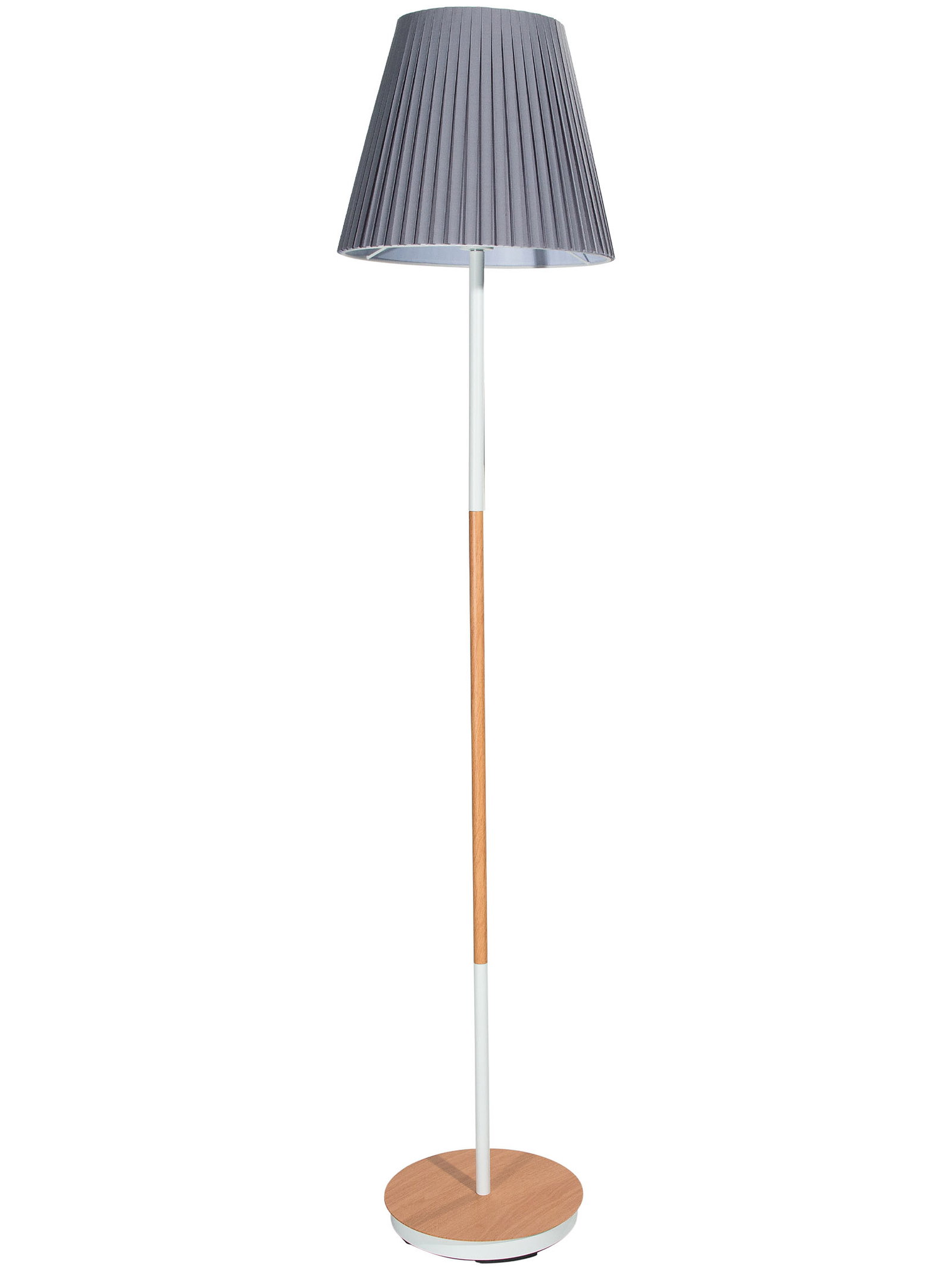 Kibek Standleuchte - Norfis Grau 40 x 40 x 157 cm Baumwolle/Metall