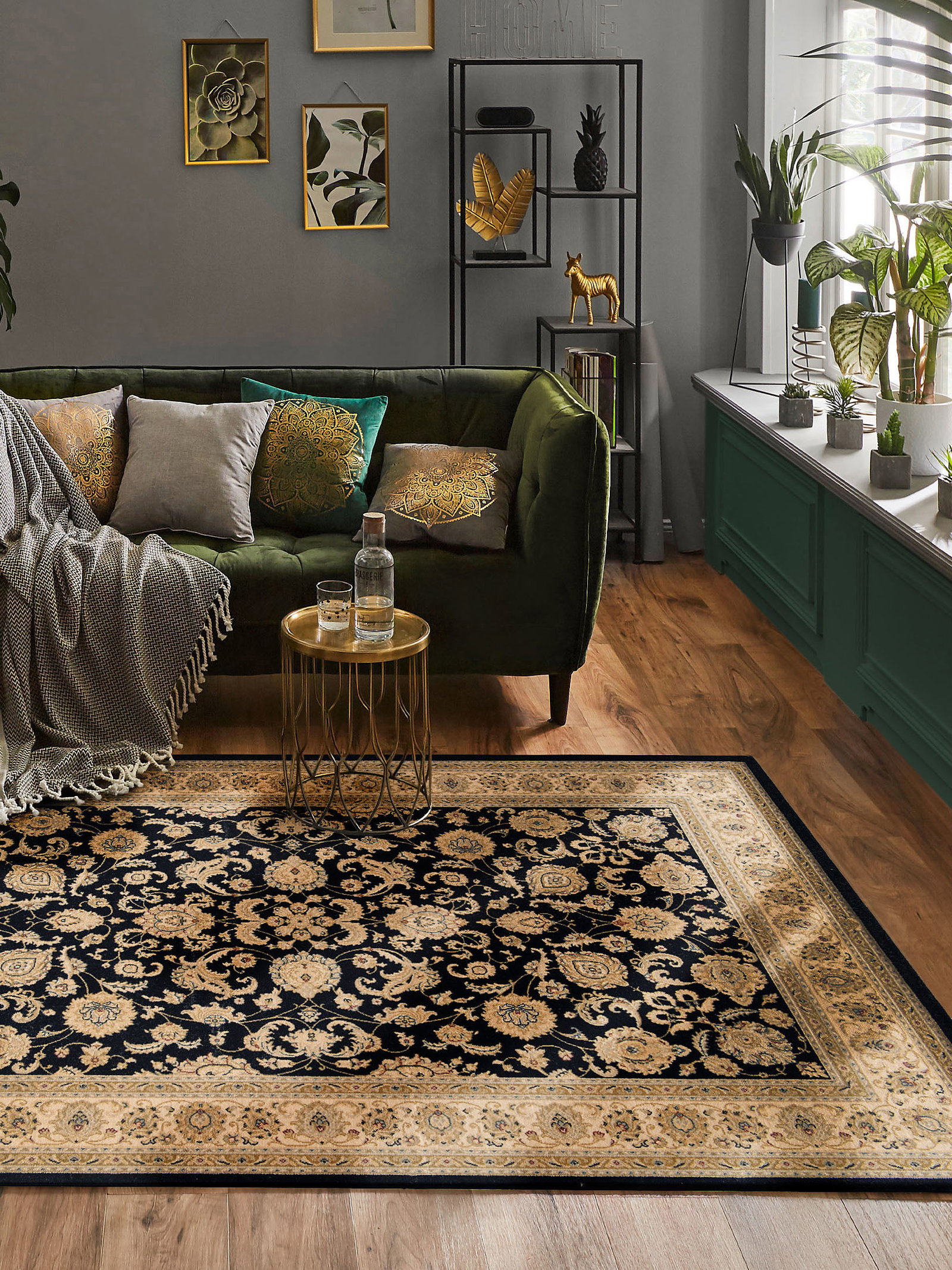 Kibek Orient-Teppich - Onyx Blau 200 x 300 cm