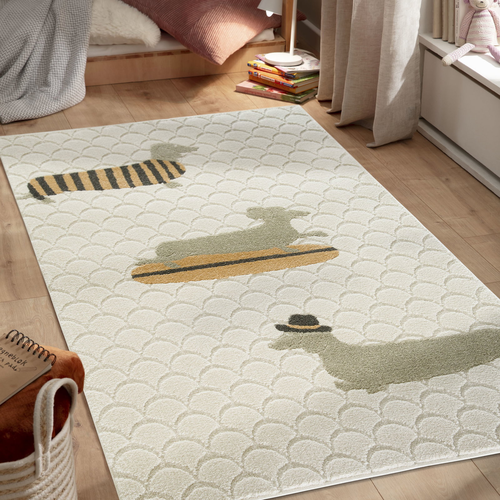Kibek Kinder-Teppich - Rudi Beige 200 x 290 cm
