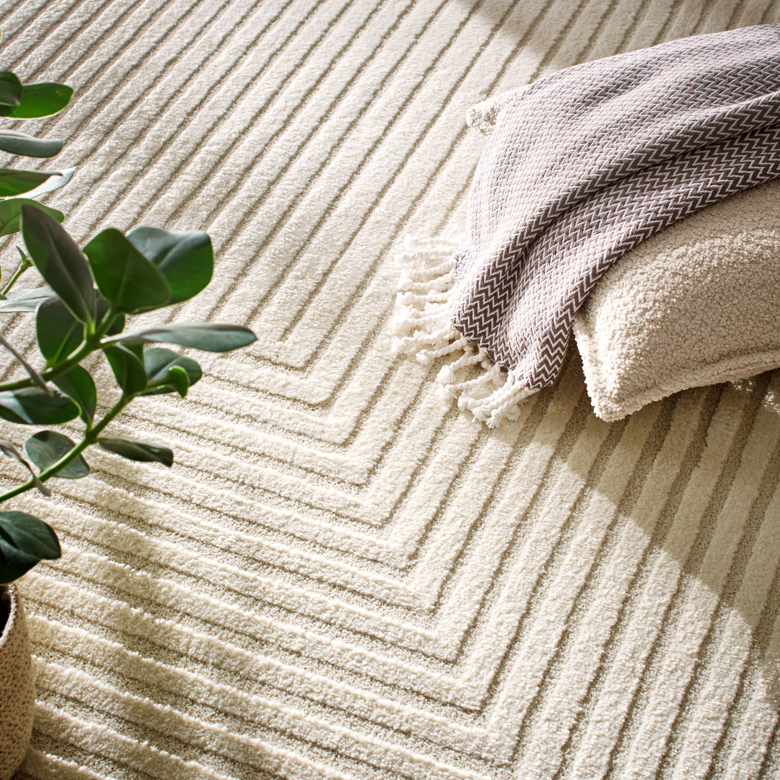 Kibek Moderner Teppich - Kirkeby Creme 120 x 170 cm