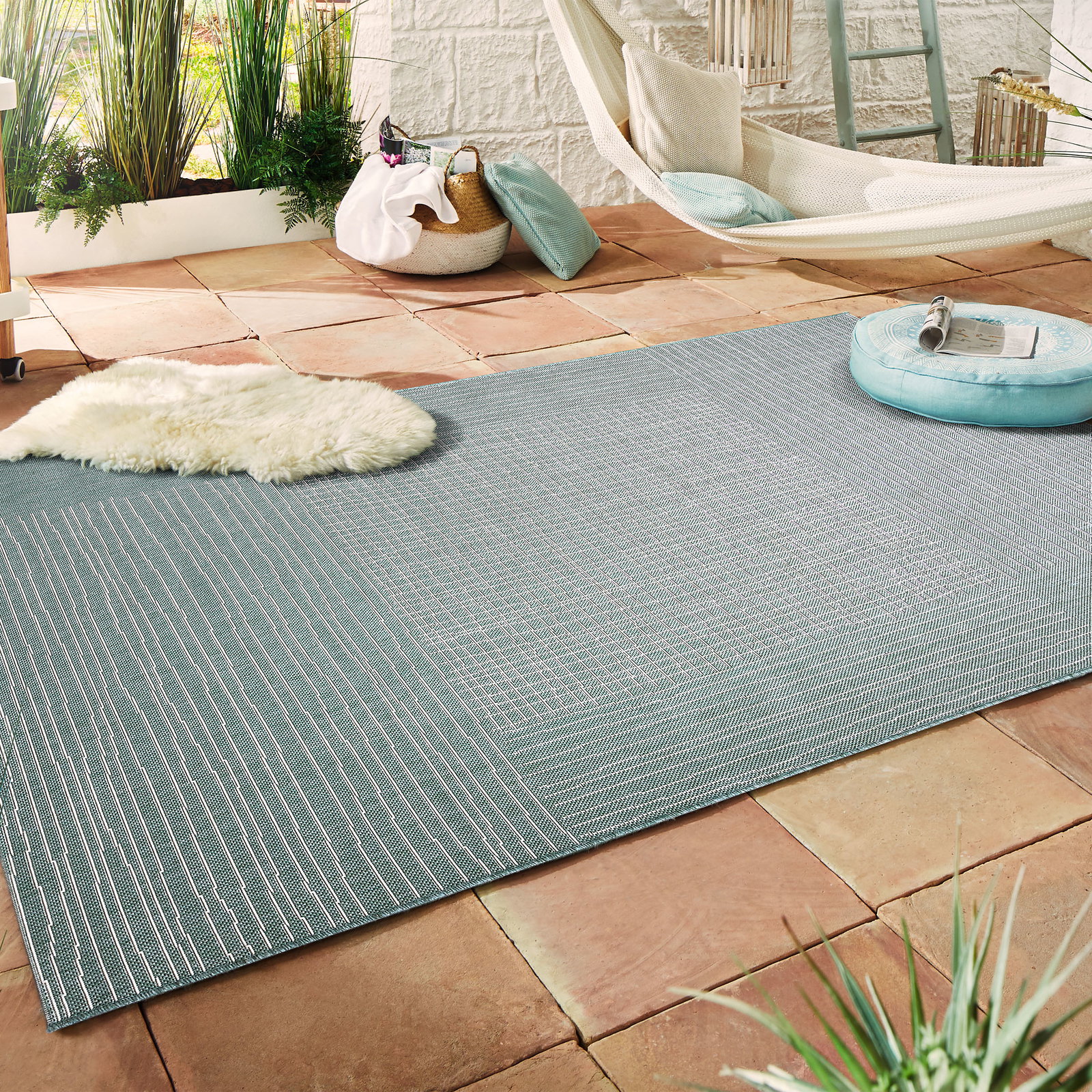 Kibek Outdoor-Teppich - Borgsum Grün 200 x 290 cm
