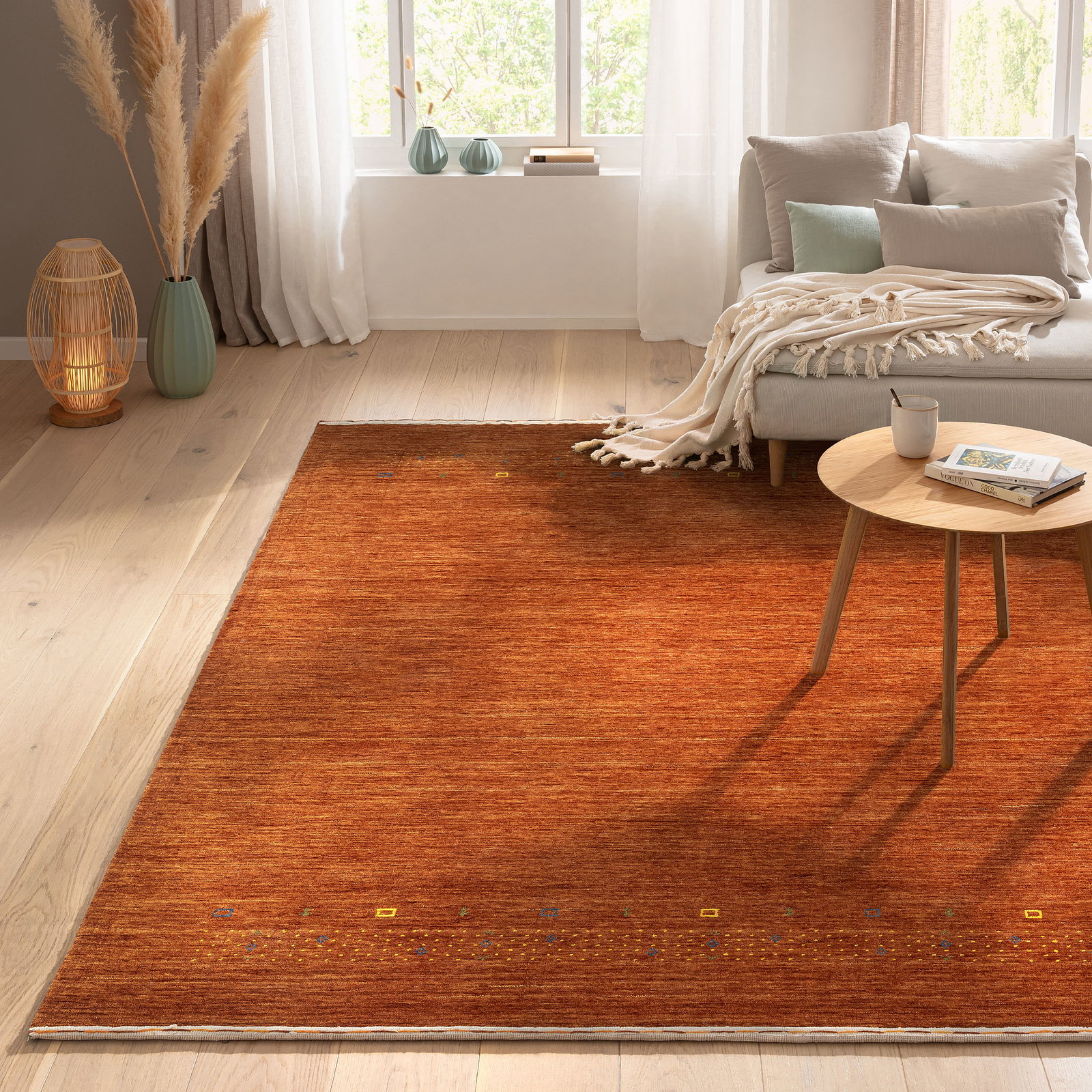 Kibek Loribaff - Narsapur Braun 90 x 160 cm 100 % Schurwolle