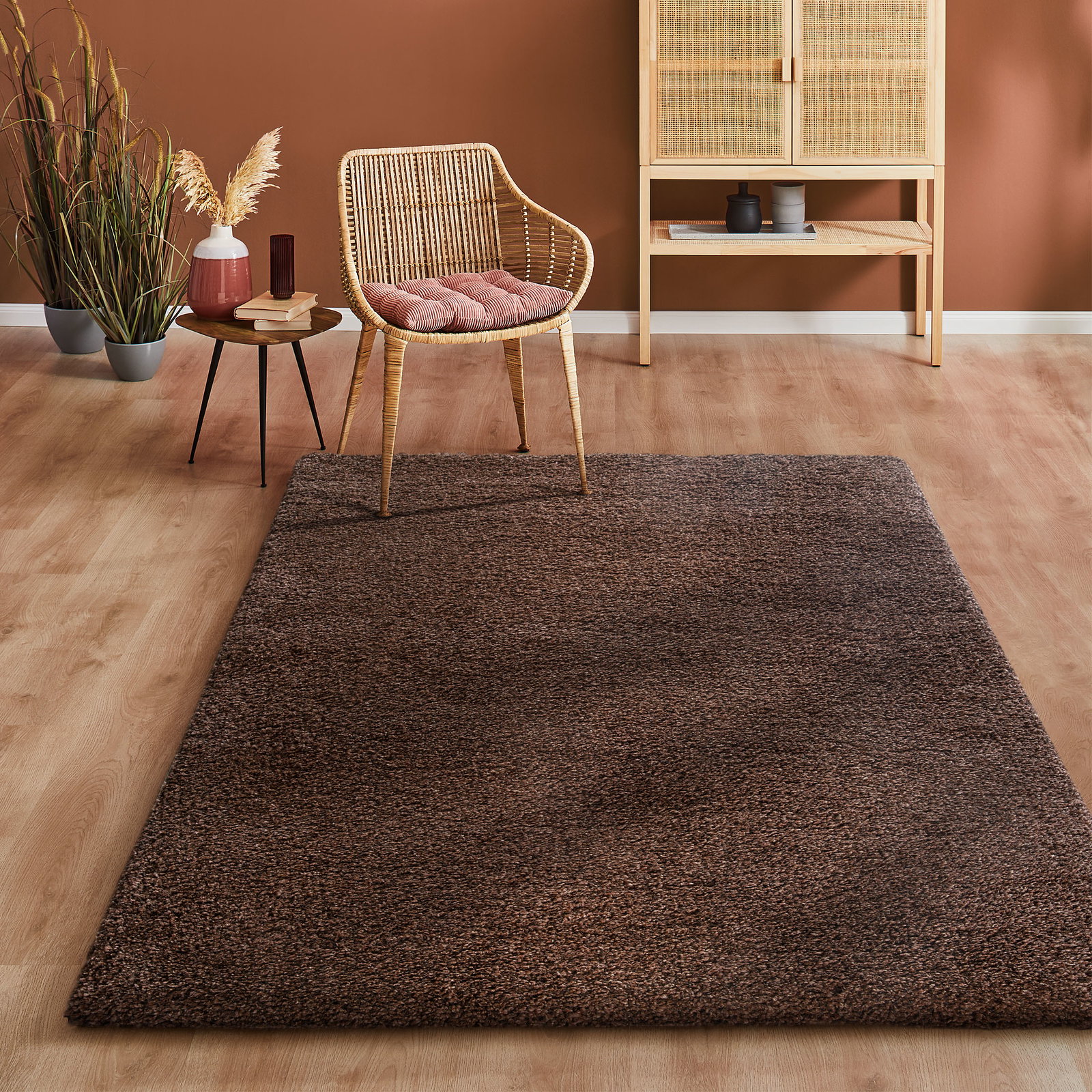 Kibek Hochflor-Teppich - Creation Braun 240 x 290 cm
