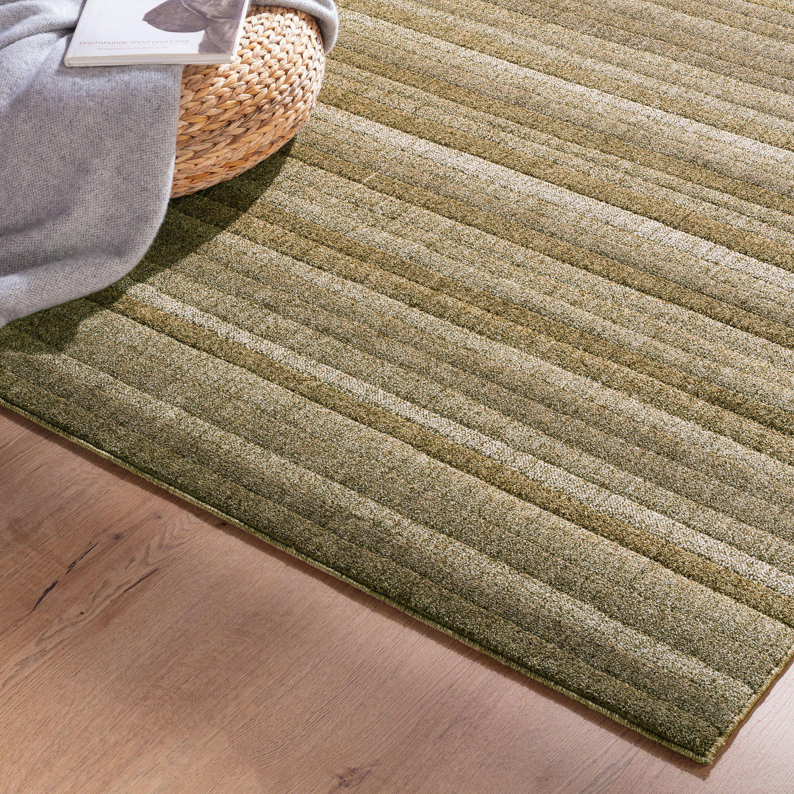 Kibek Moderner Teppich - Hillsboro Grün 120 x 170 cm