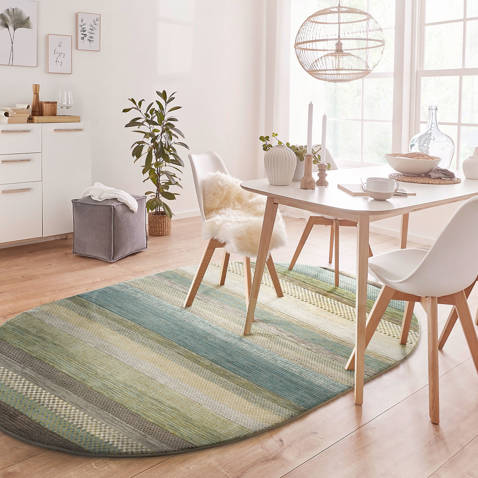 Kibek Moderner Teppich - Maturin Blau 160 x 230 cm