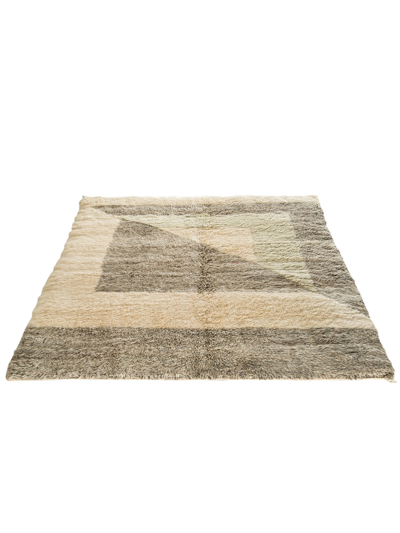 Kibek Unikat / Einzelstück - Beni Ourain Multicolor 140 x 200 cm 100% Schurwolle