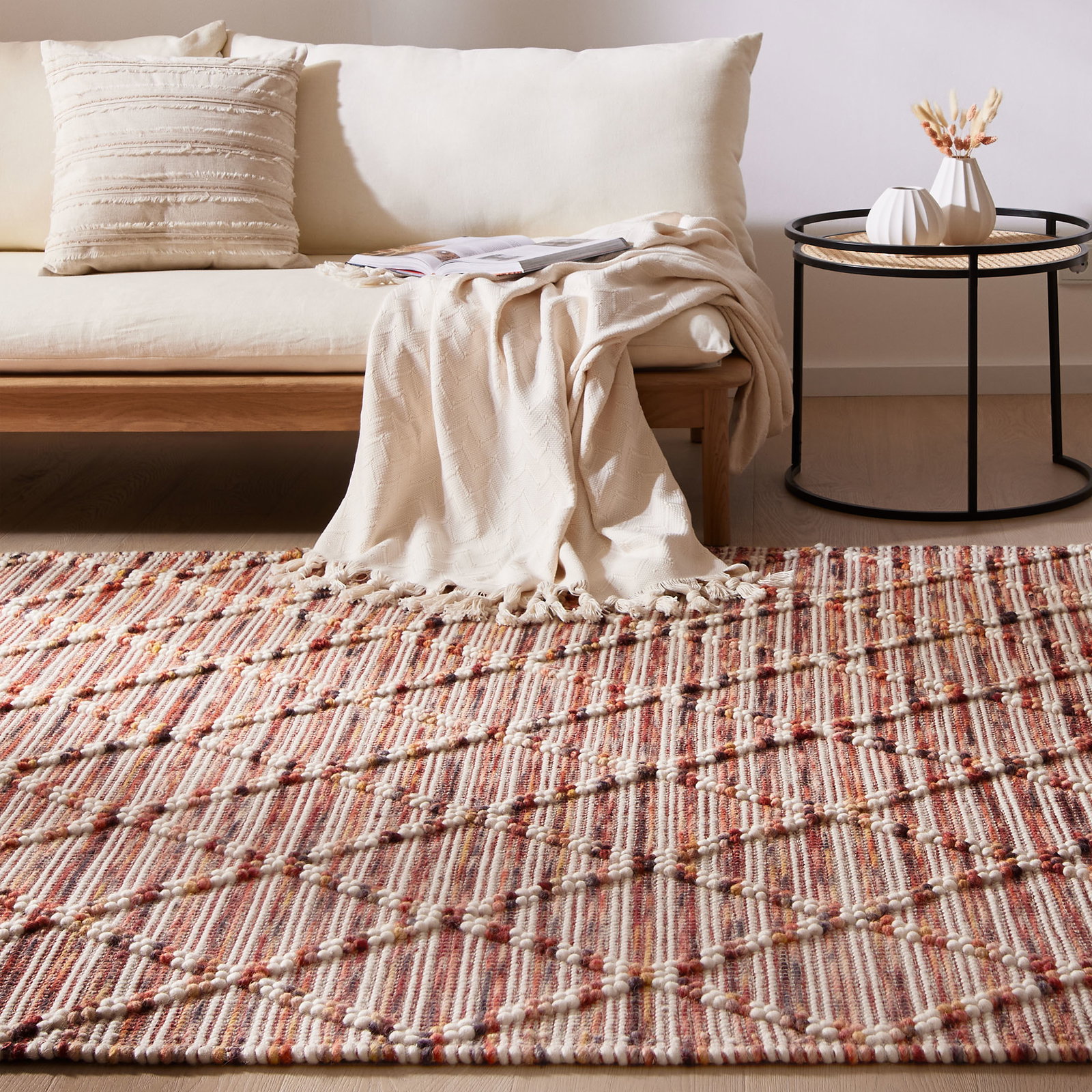 Kibek Woll-Teppich - Svedala Multicolor 90 x 160 cm