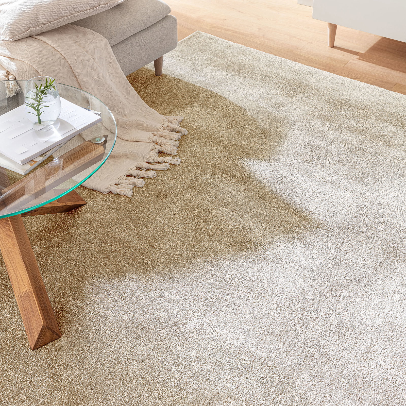 Kibek Hochflor-Teppich - Sovereign Beige 240 x 340 cm