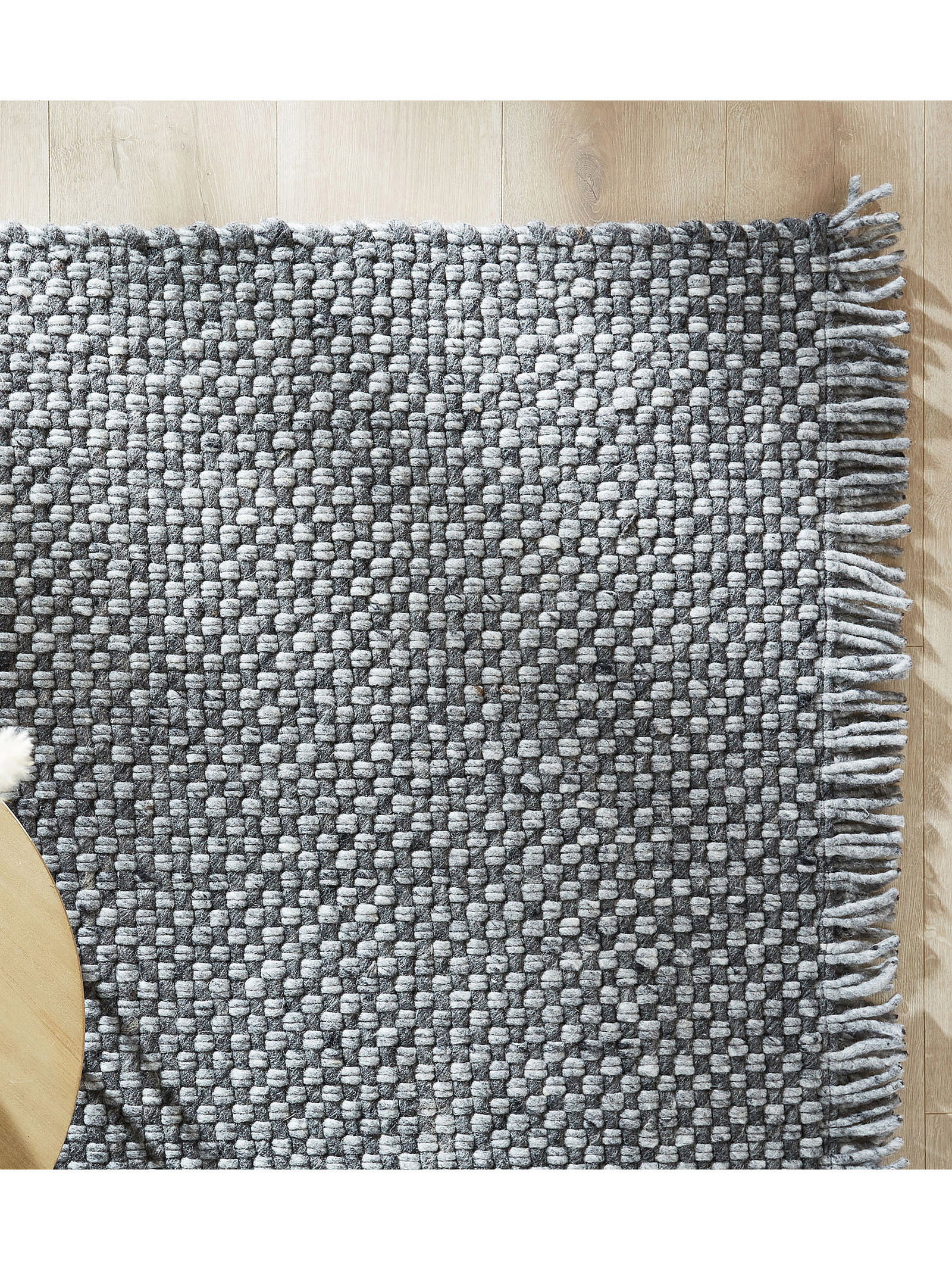 Kibek Woll-Teppich - Svanberga Grau 90 x 160 cm