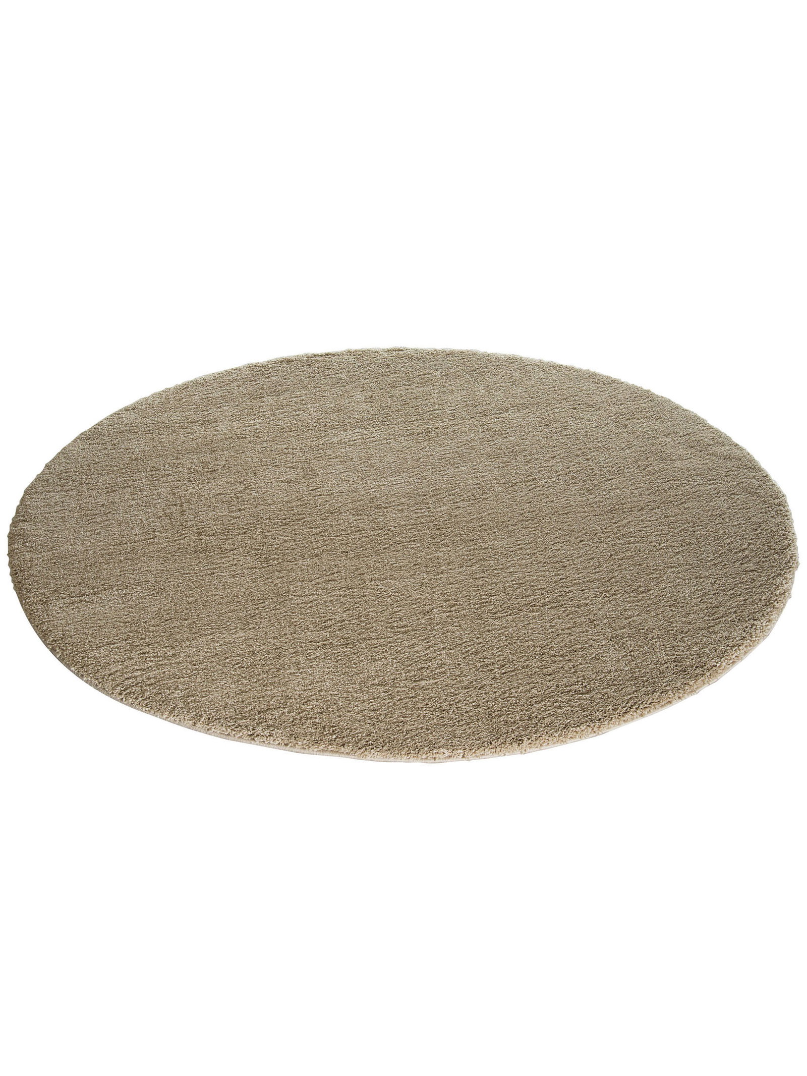 Kibek Hochflor-Teppich - Lounge Beige 200 cm Ø