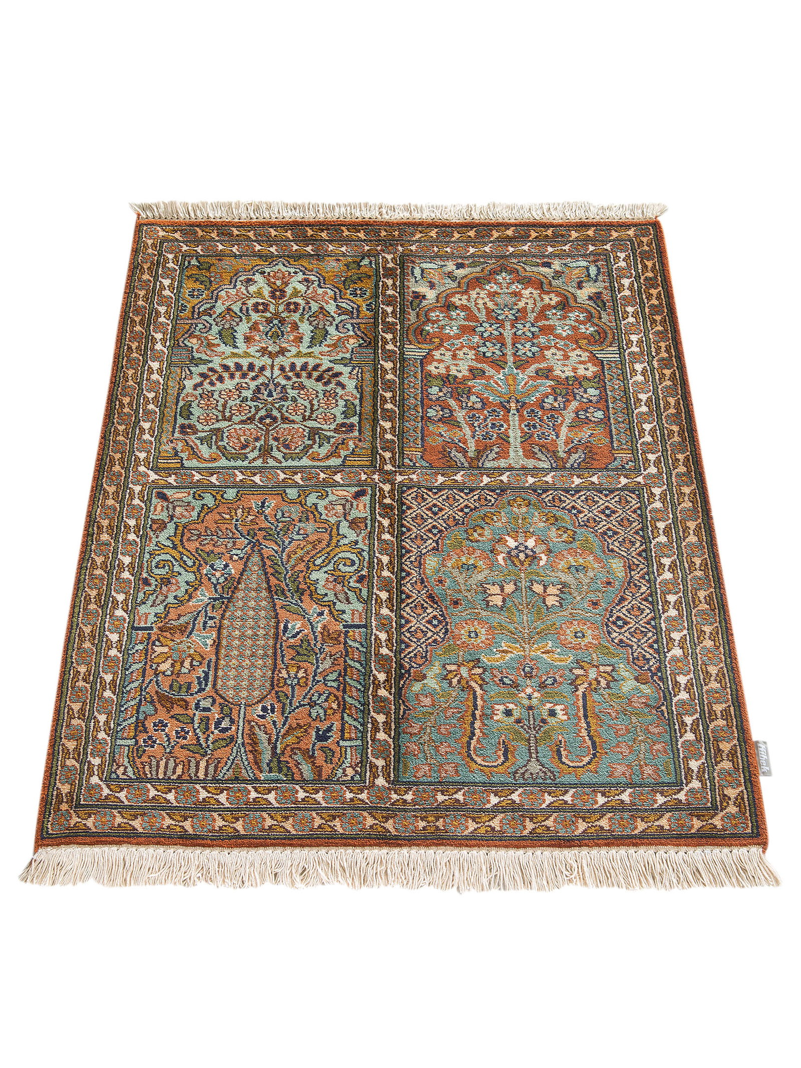 Kibek Unikat / Einzelstück - Kaschmir Seide 1616 Multicolor 60 x 90 cm 100 % Seide