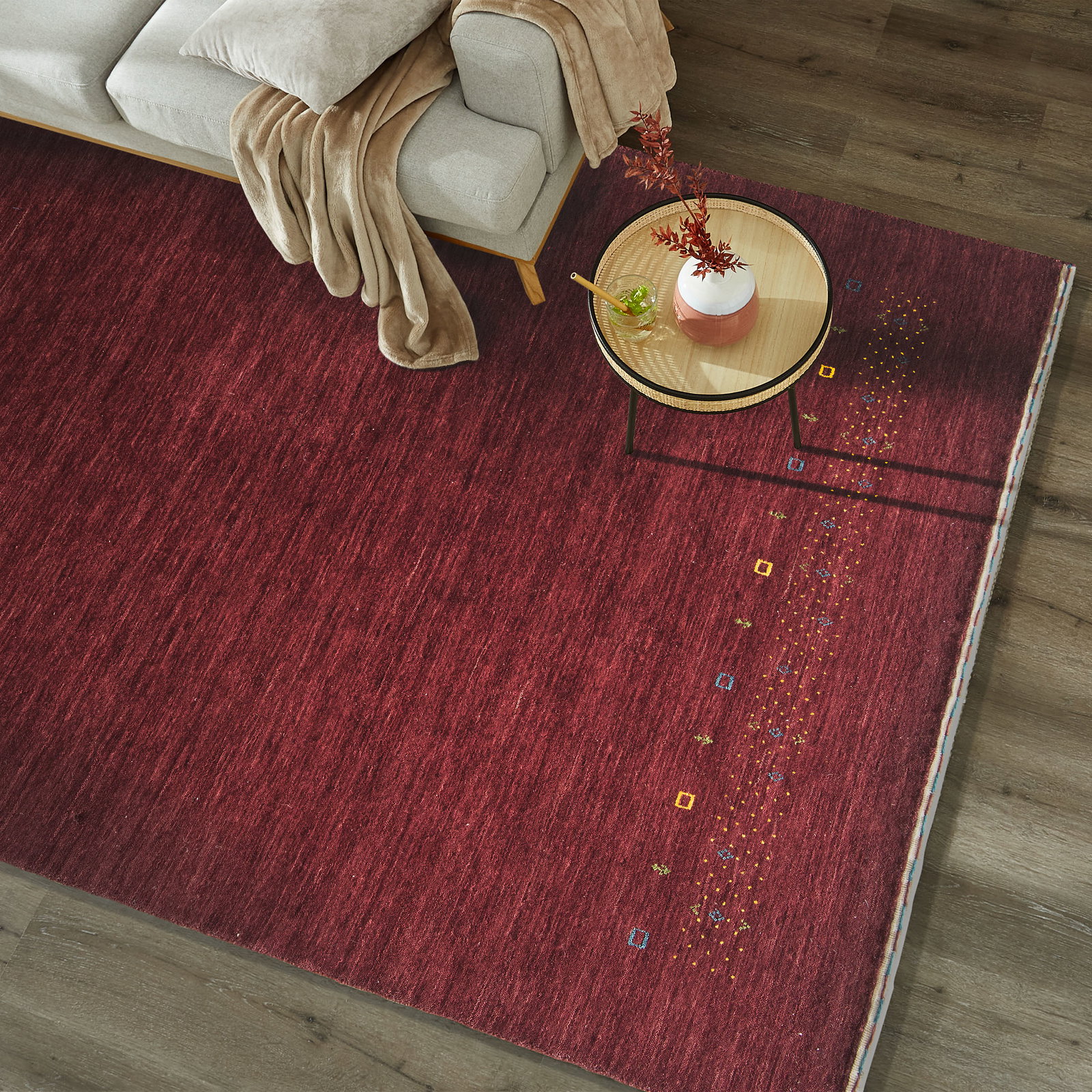 Kibek Loribaff - Narsapur Rot 120 x 180 cm 100 % Schurwolle