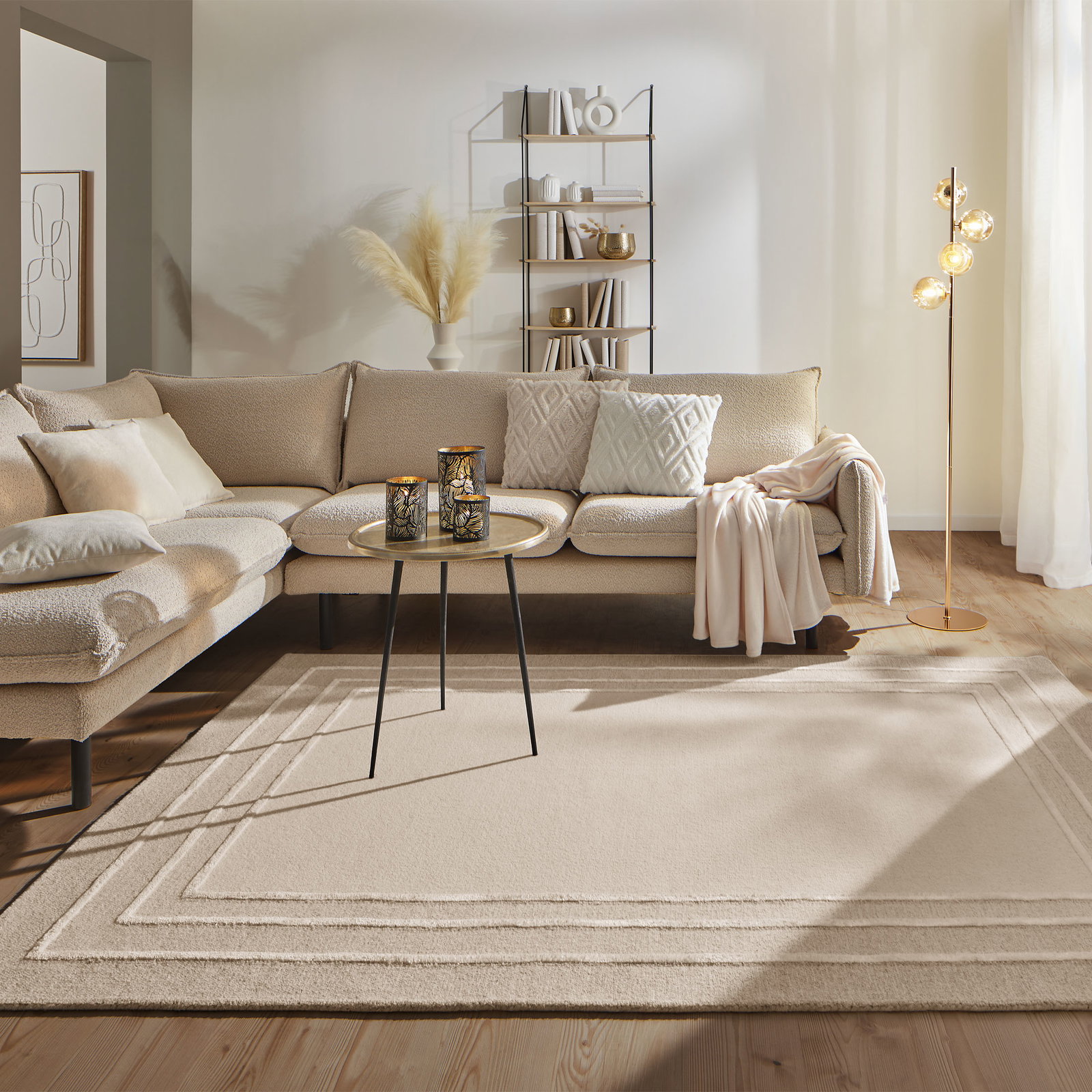 Kibek Moderner Teppich - Brunholm Grau 70 x 140 cm