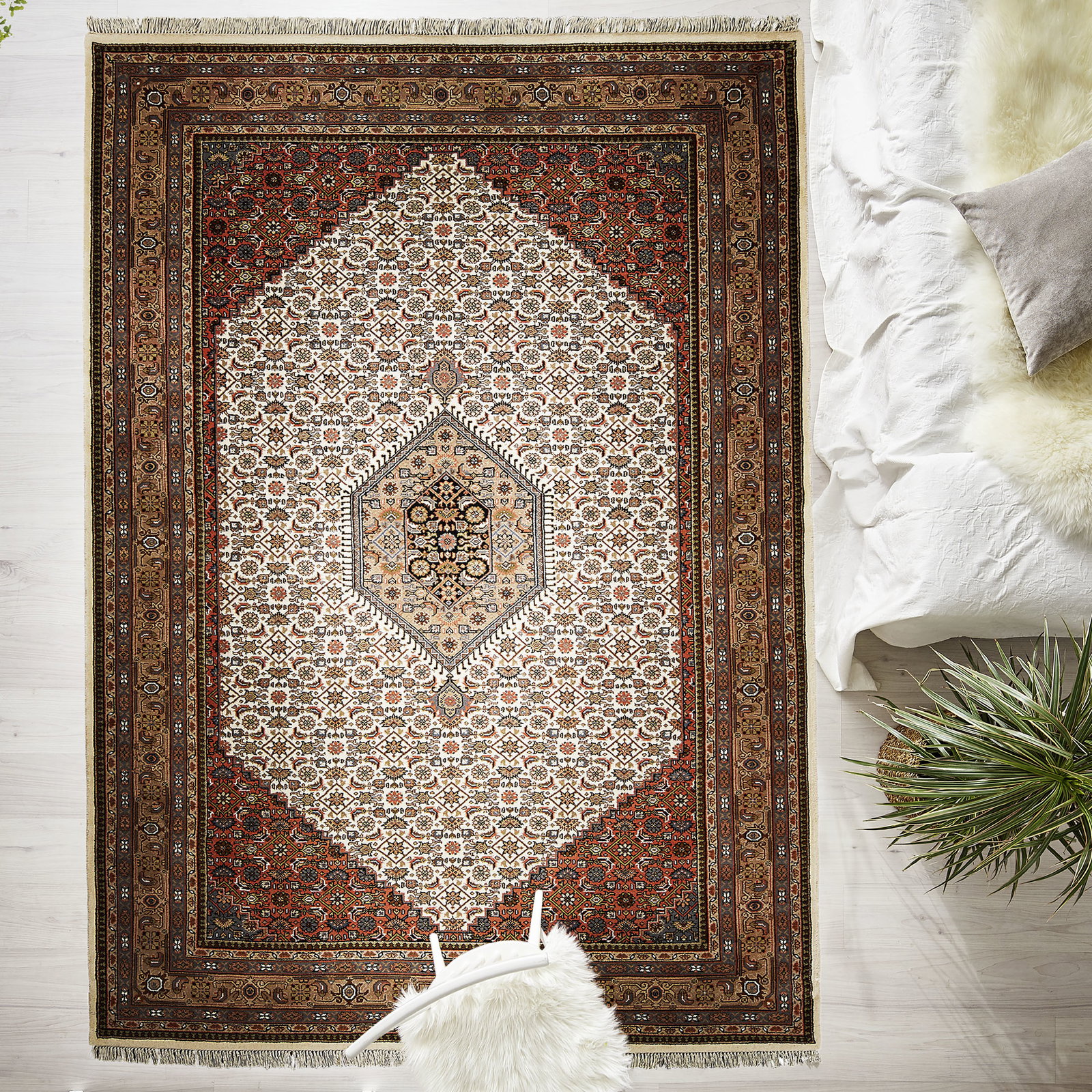 Kibek Orient-Teppich - Rawara Bidjar Beige 80 x 250 cm