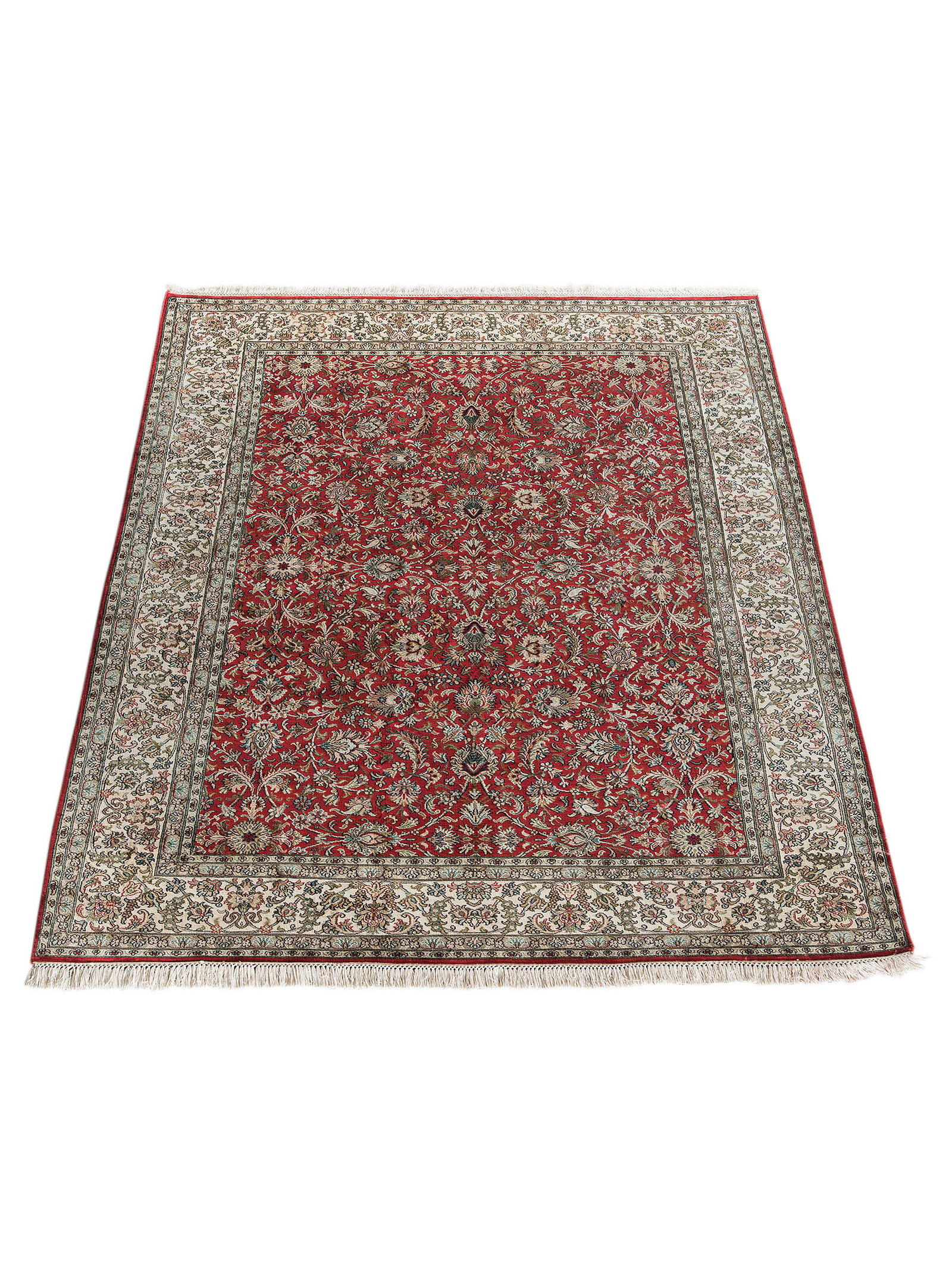 Kibek Unikat / Einzelstück - Kaschmir Seide 1616 Rot 140 x 200 cm 100 % Seide