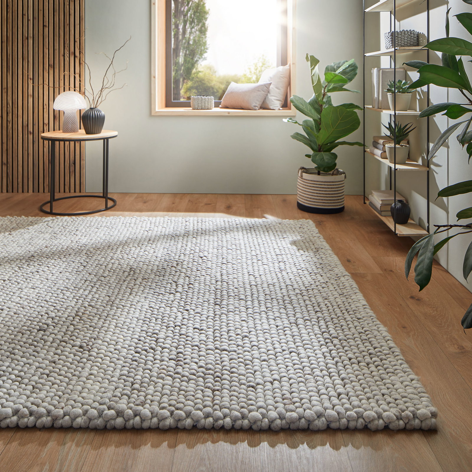 Kibek Woll-Teppich - Vinstrup Grau 170 x 240 cm