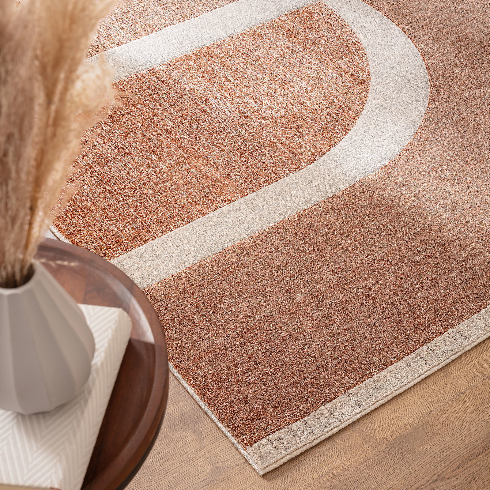 Kibek Moderner Teppich - Rockledge Terracotta 80 x 150 cm