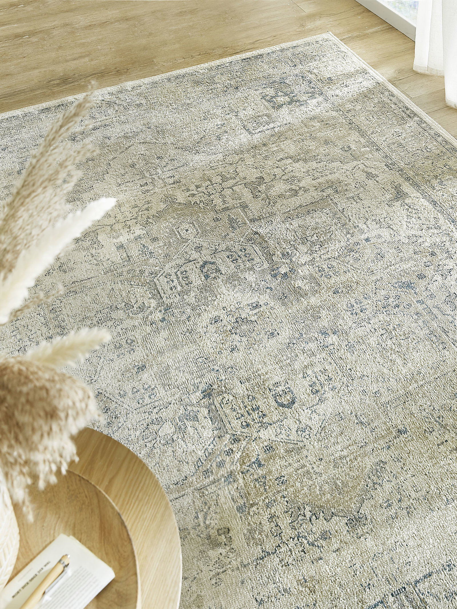 Kibek Vintage-Teppich - Beshkan Creme 240 x 340 cm