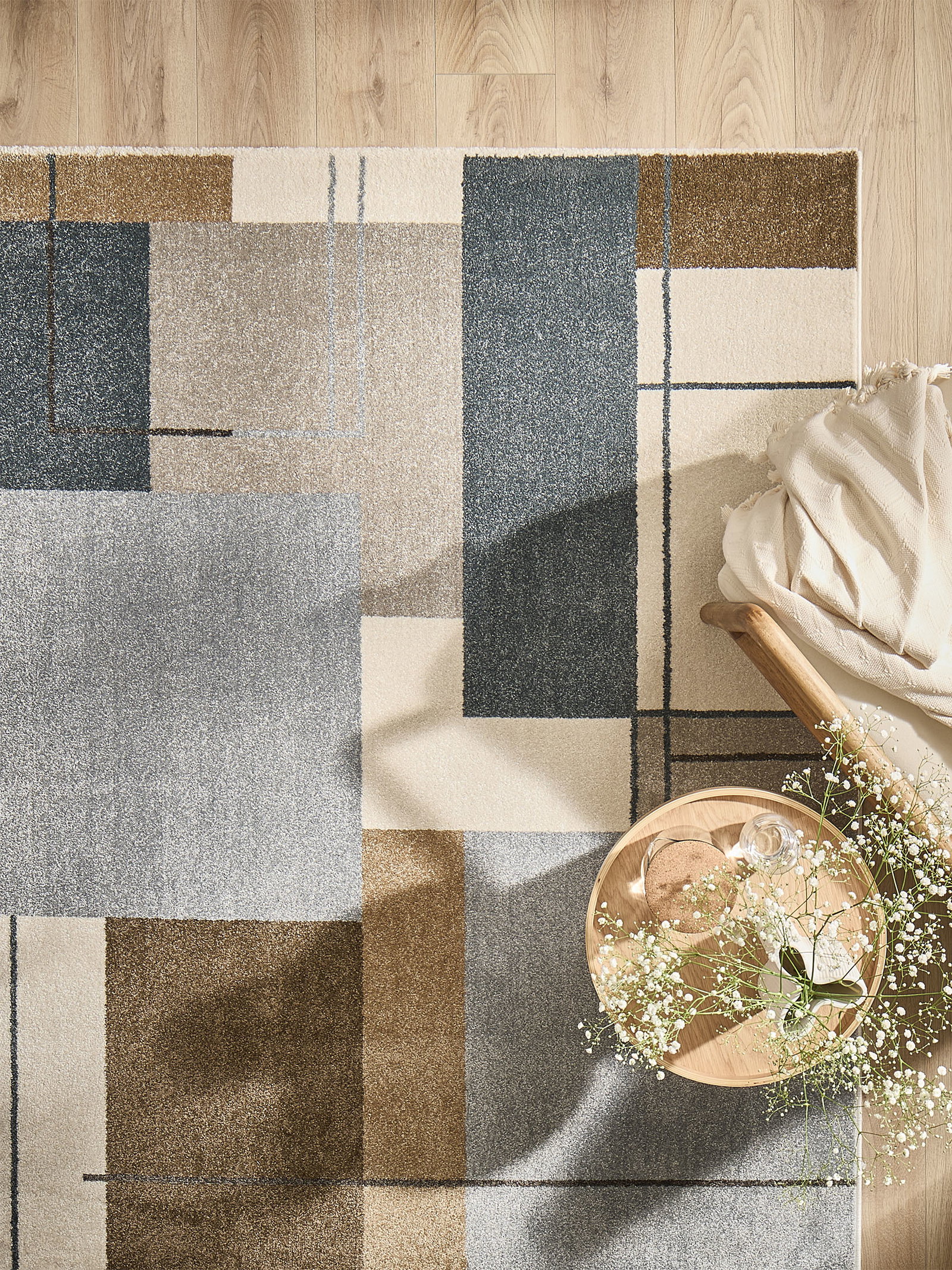 Kibek Moderner Teppich - Favoretta Blau 120 x 170 cm