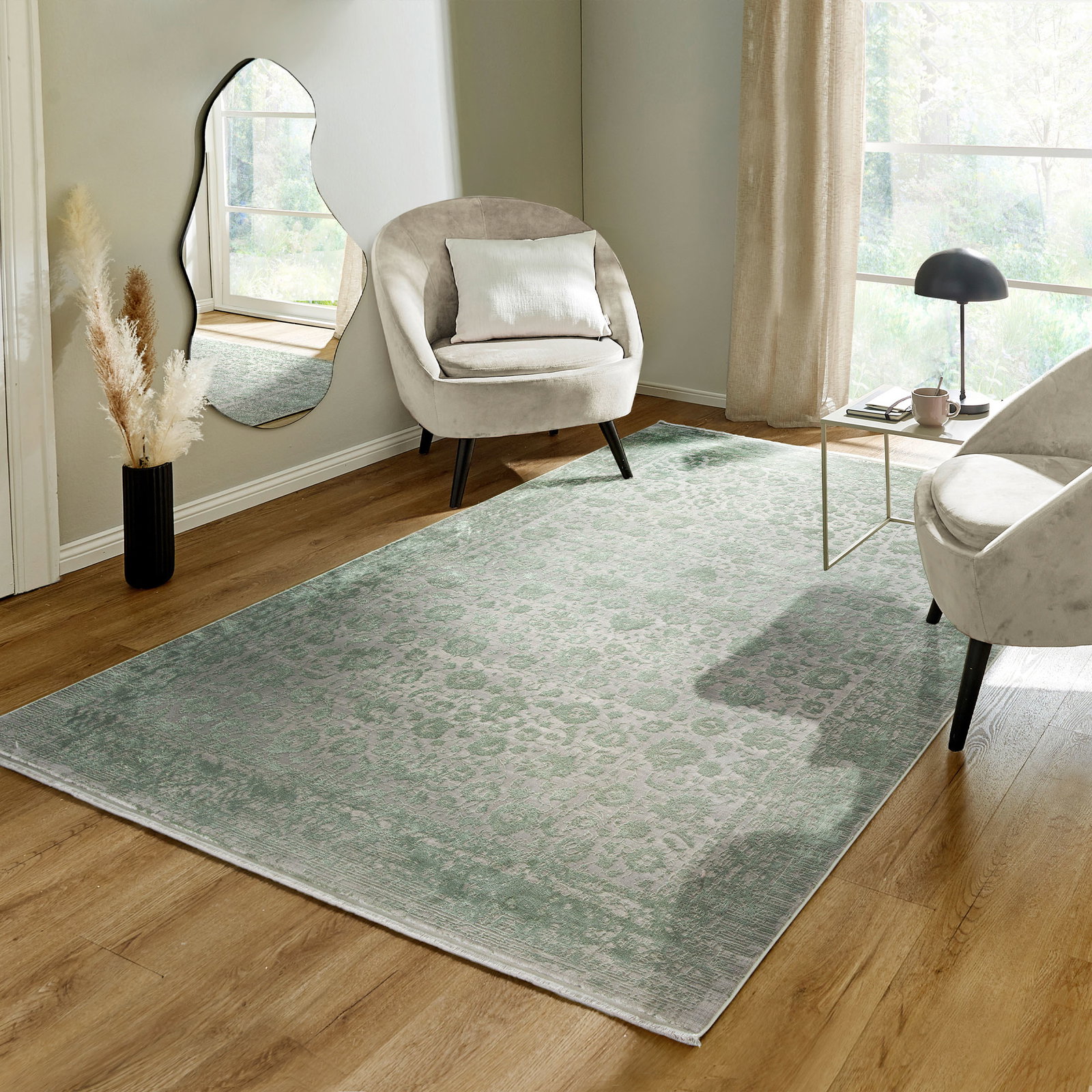 Kibek Vintage-Teppich - Magnificence Grün 240 x 340 cm