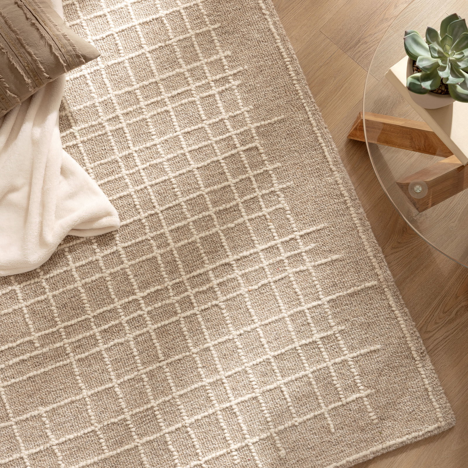 Kibek Moderner Teppich - Fiadberg Grau 170 x 240 cm