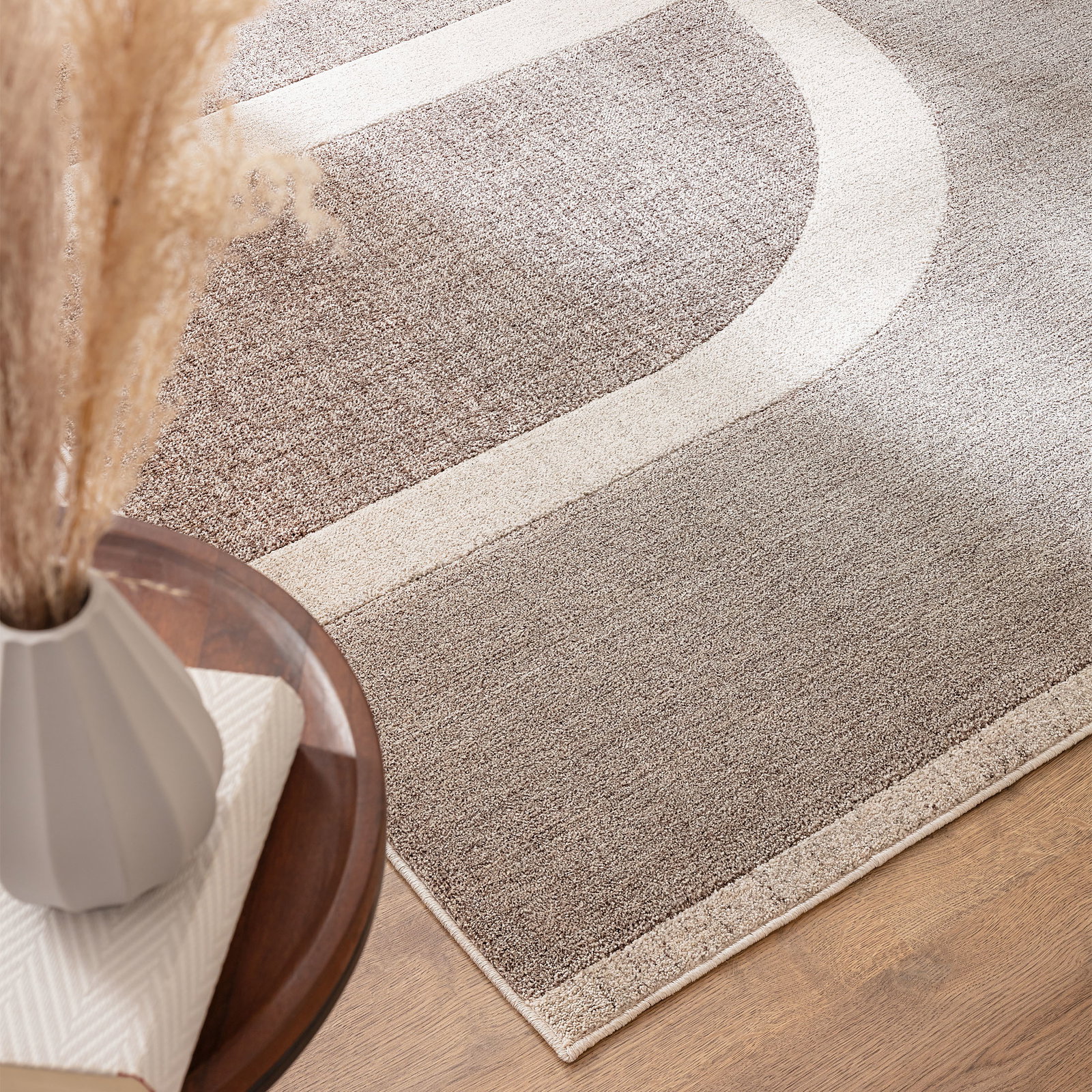 Kibek Moderner Teppich - Rockledge Grau 120 x 170 cm
