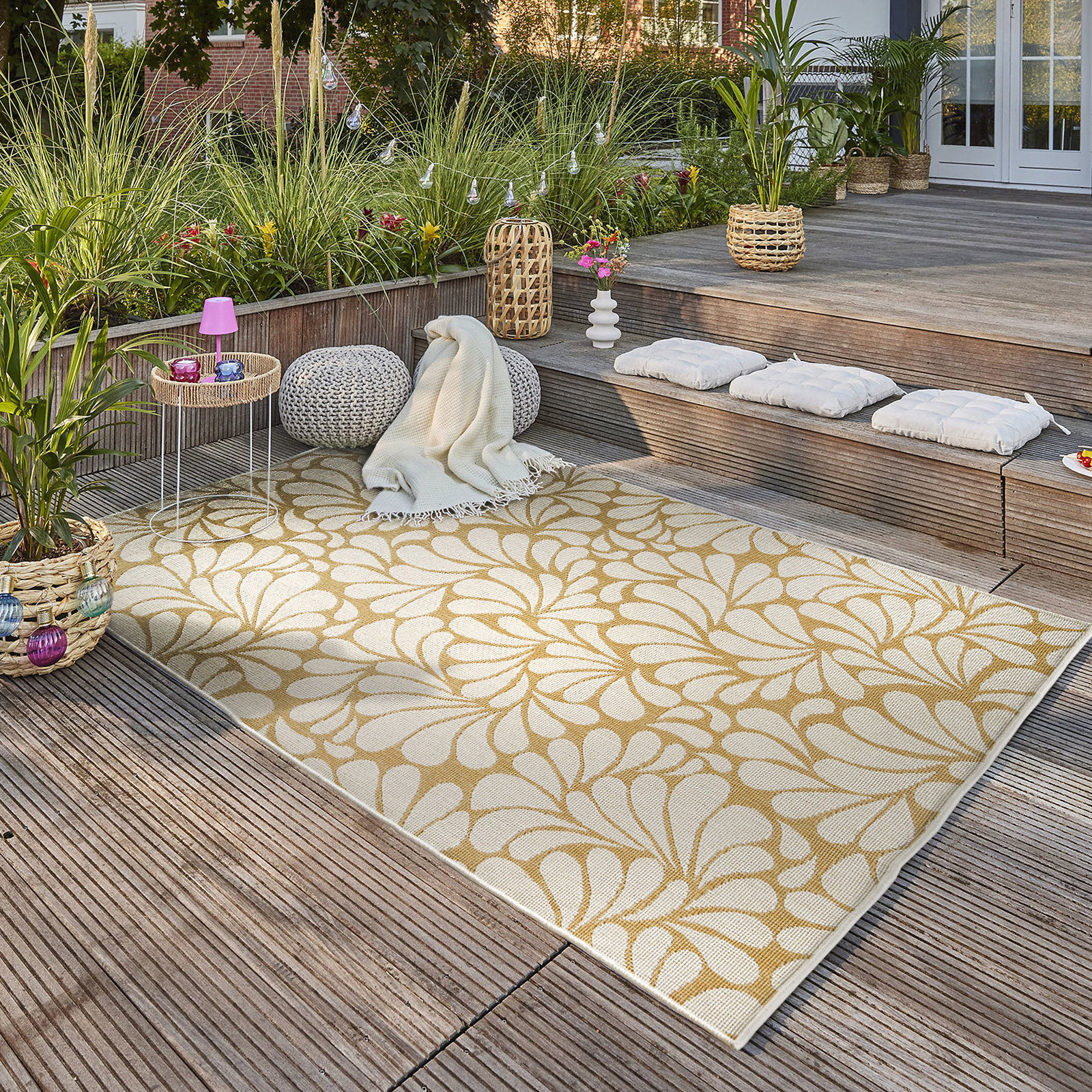 Kibek Outdoor-Teppich - Palancar Gelb 200 x 290 cm