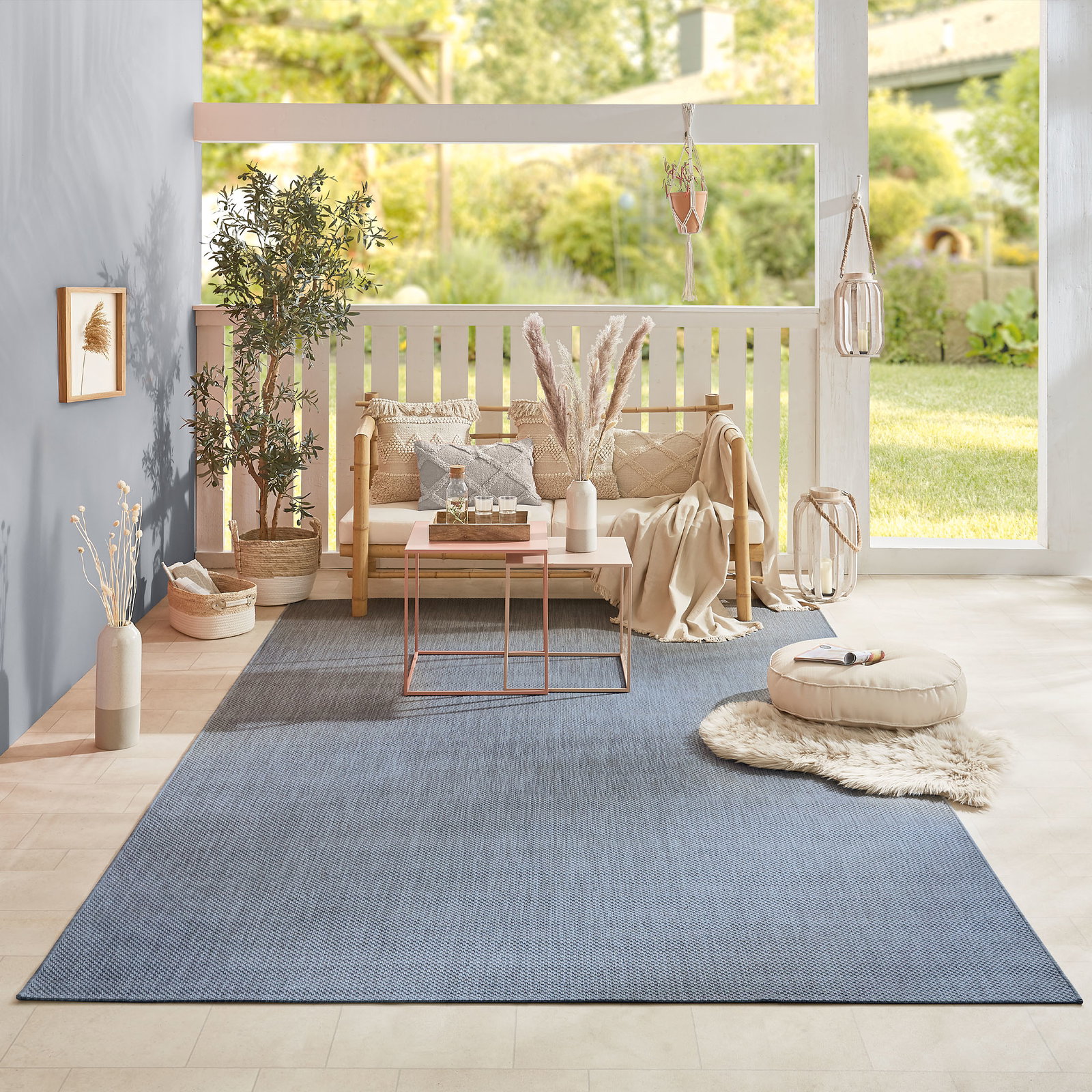 Kibek Outdoor-Teppich - Proteus Blau 200 x 290 cm