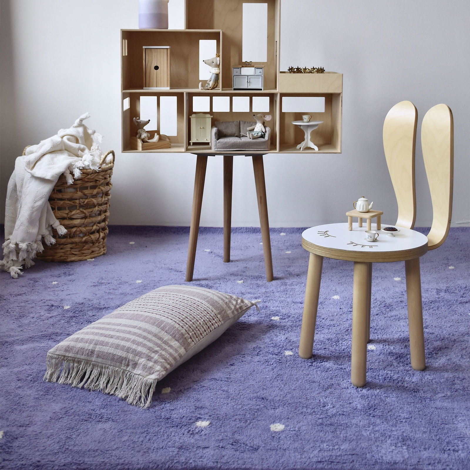Kibek Kinder-Teppich - Skarby Lila 70 x 140 cm