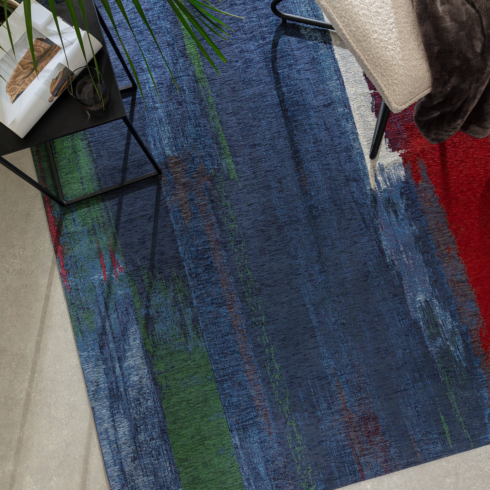 Kibek Vintage-Teppich - Beverston Blau 160 x 230 cm