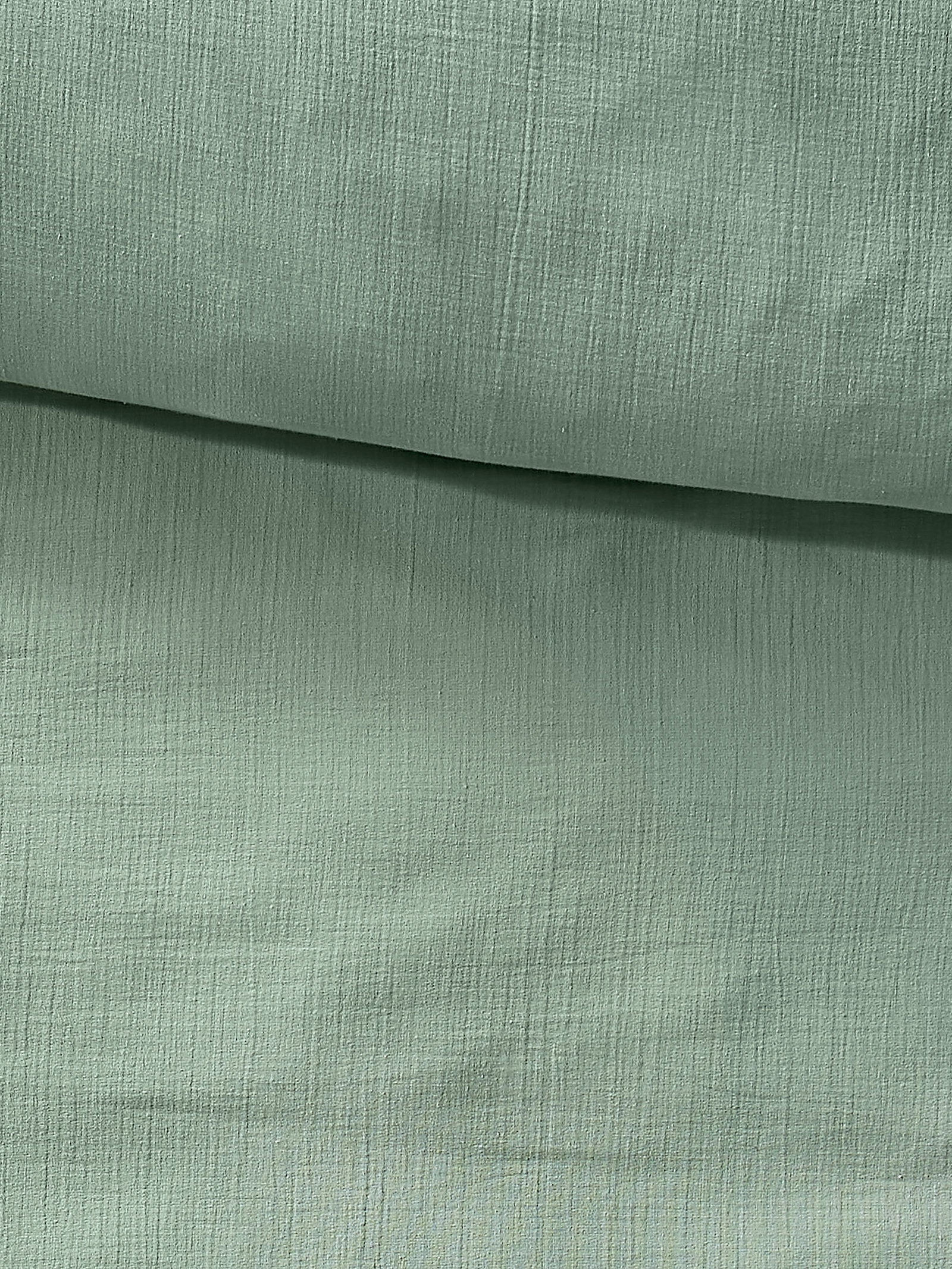 Kibek Musselin-Bettwäsche - Cloudy Grün 240 x 220 cm 100% Baumwolle