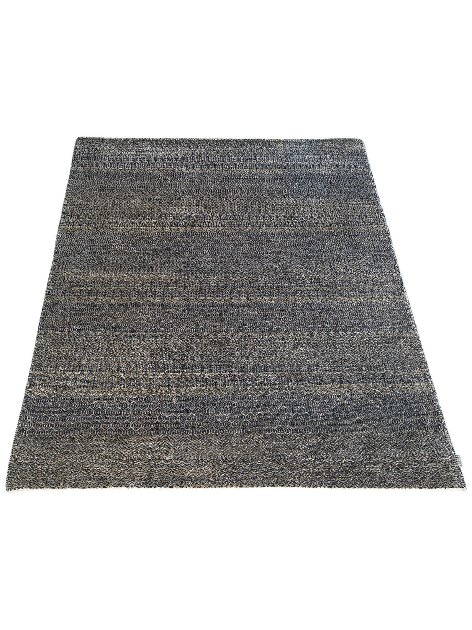 Kibek Unikat / Einzelstück - Contemporary Gabbeh Blau 120 x 180 cm 100% Schurwolle