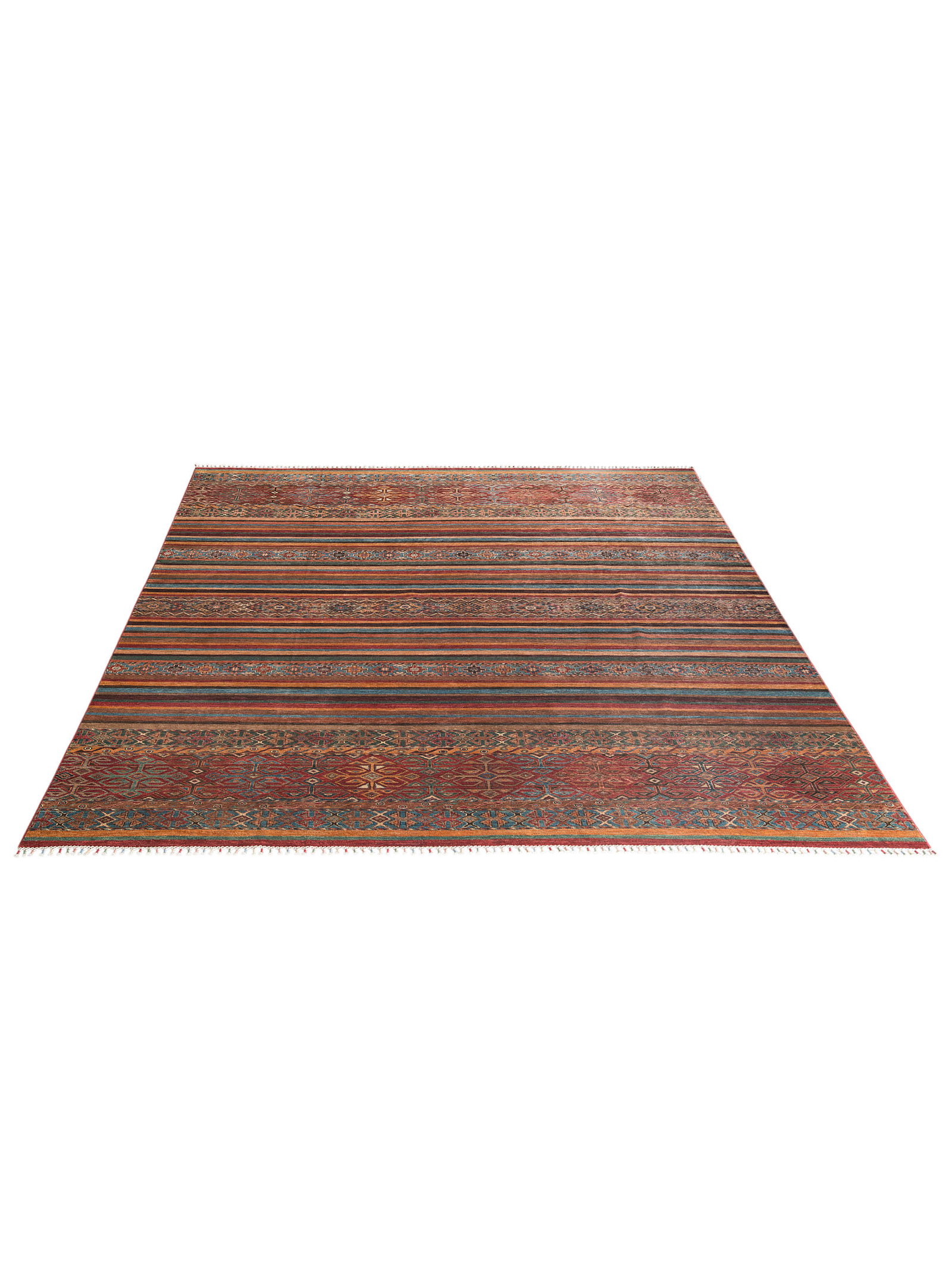 Kibek Unikat / Einzelstück - Chobi Schal Rot 300 x 400 cm 100% Schurwolle