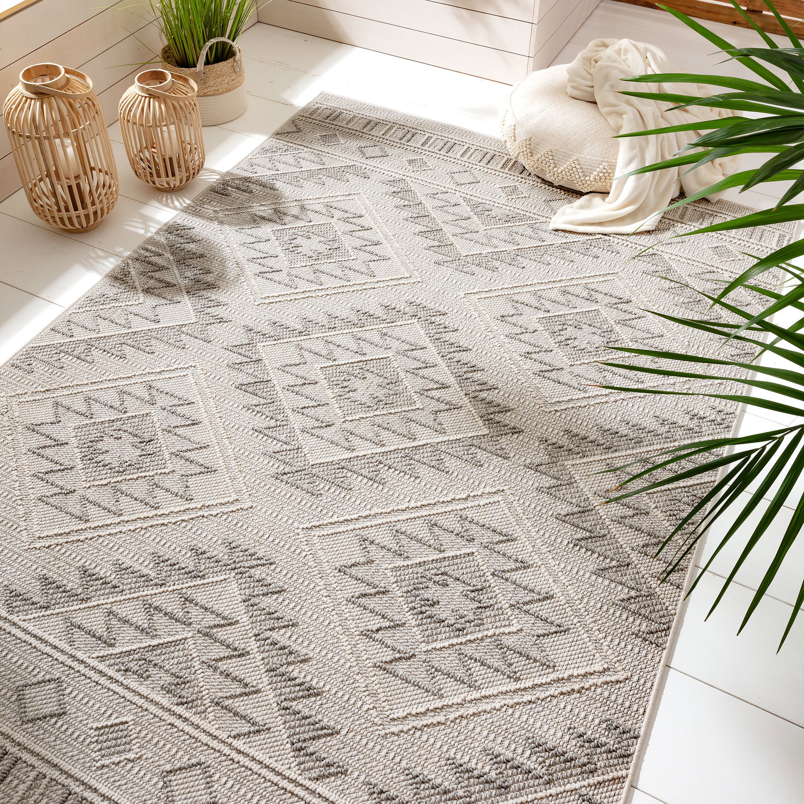 Kibek Outdoor-Teppich - Tortugero Grau 160 x 230 cm