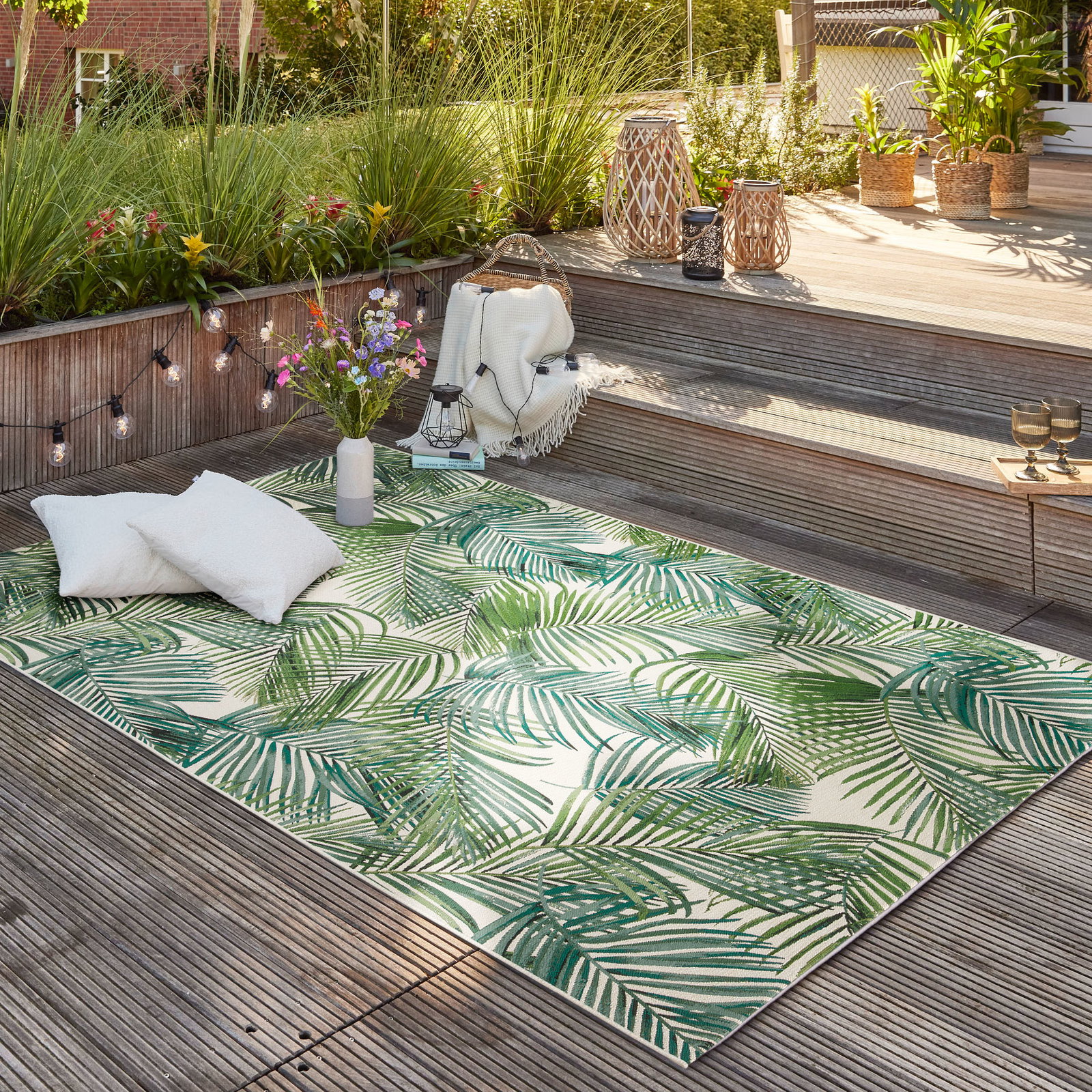 Kibek Outdoor-Teppich - Galapagos Creme 200 x 290 cm