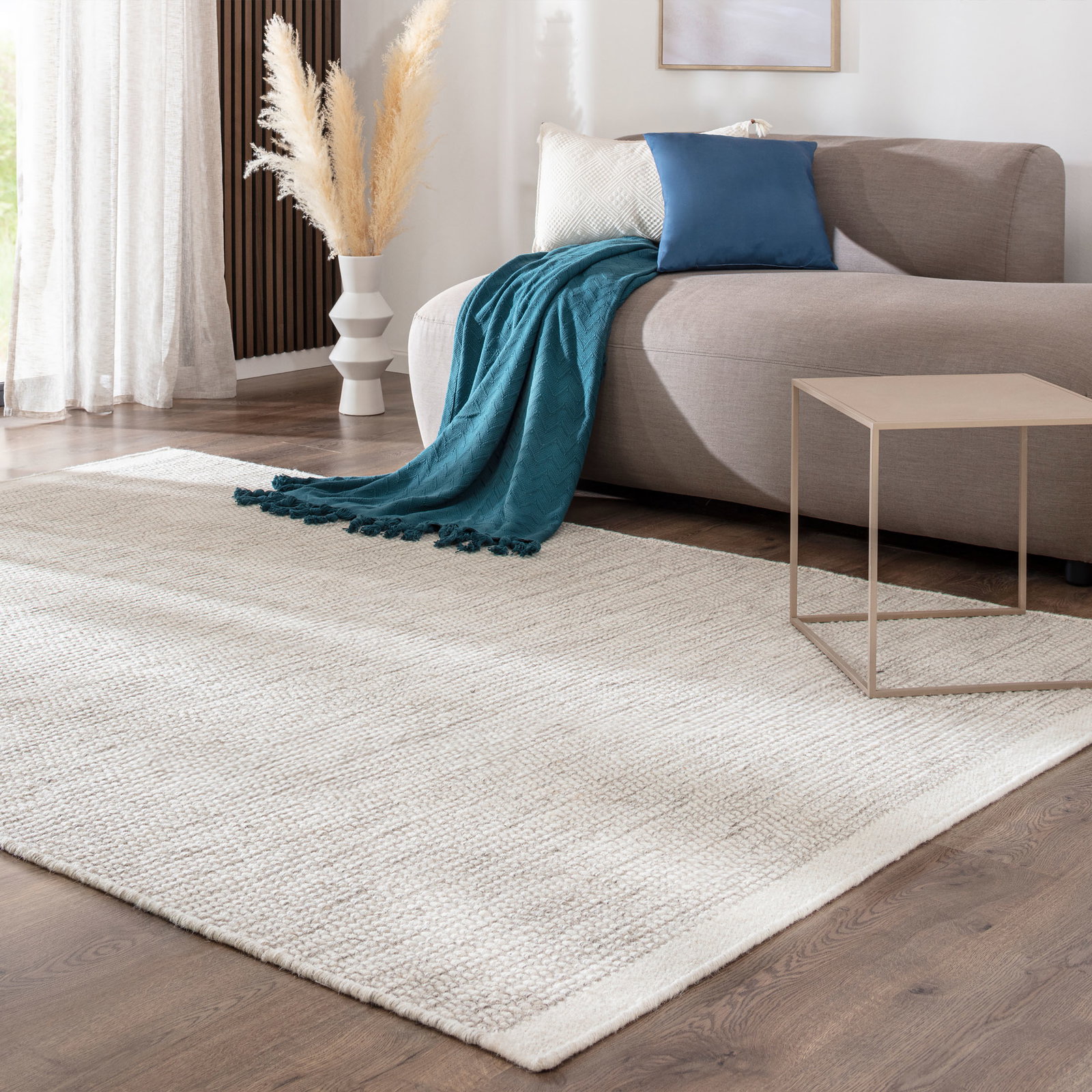 Kibek Woll-Teppich - Mäbjerg Creme 70 x 140 cm