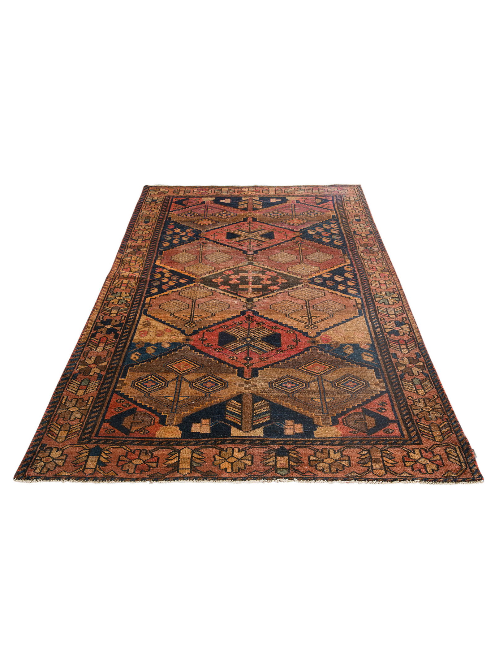 Kibek Unikat / Einzelstück - Lori Vintage Multicolor 150 x 300 cm 100% Schurwolle