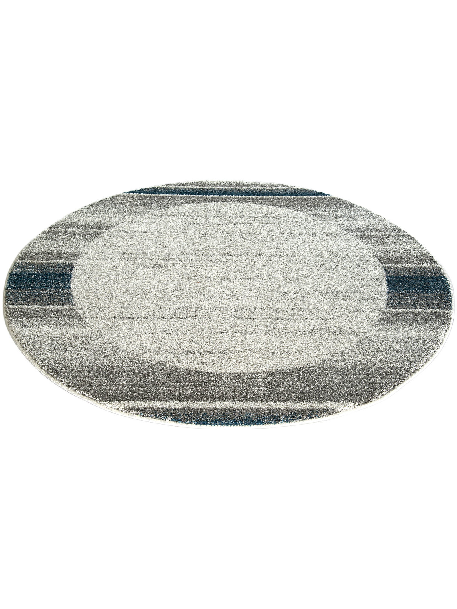 Kibek Moderner Teppich - Night Life Blau 120 cm Ø