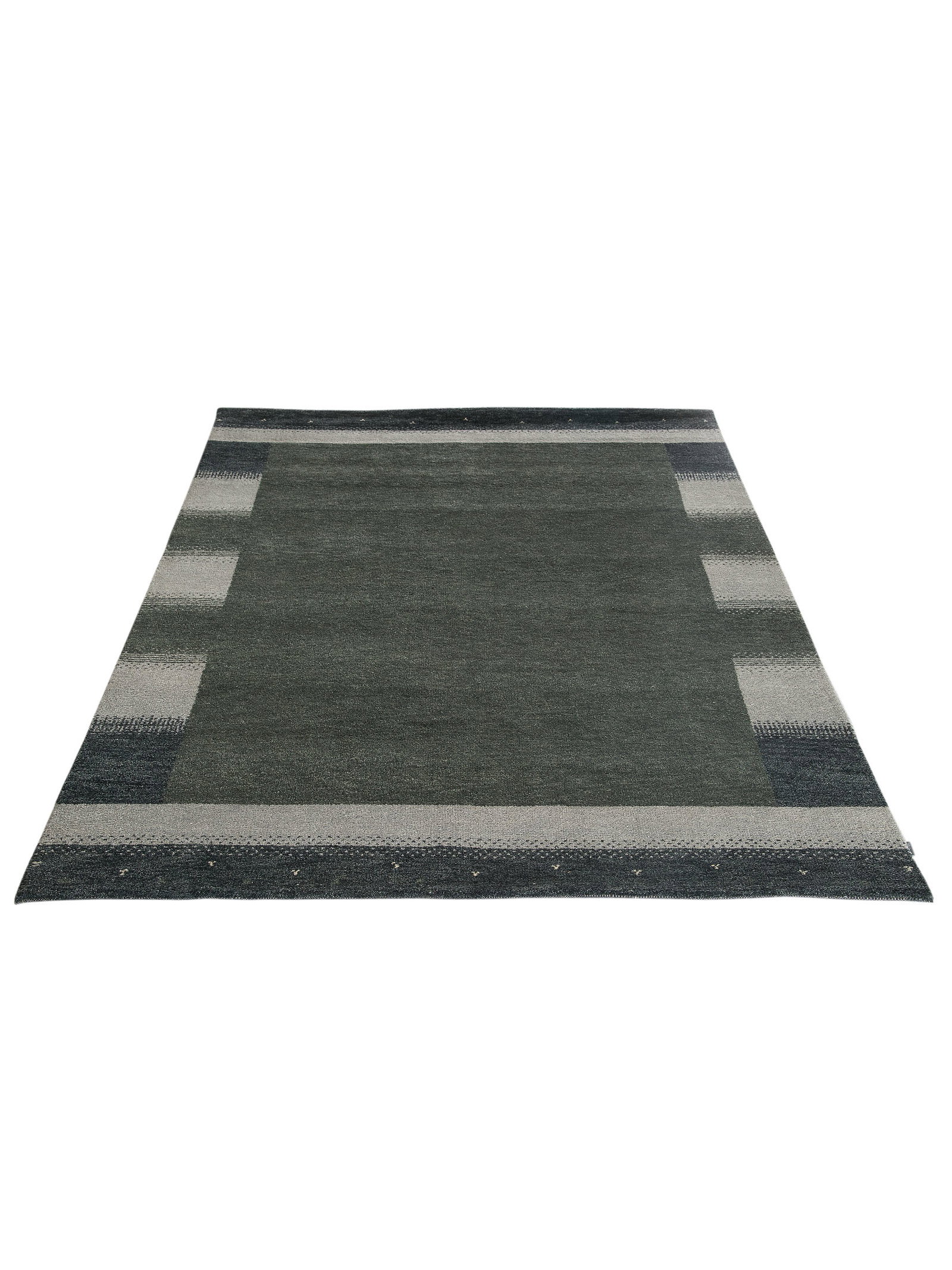 Kibek Unikat / Einzelstück - Odisha Gabbeh Grau 170 x 240 cm 100% Schurwolle