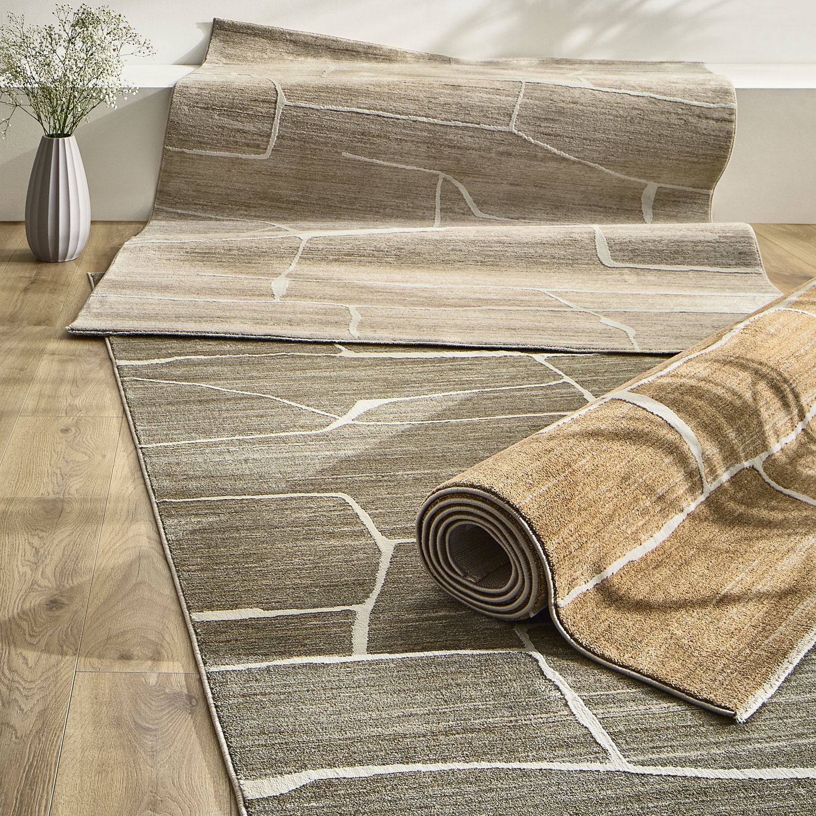 Kibek Moderner Teppich - Sunbury Orange 240 x 330 cm