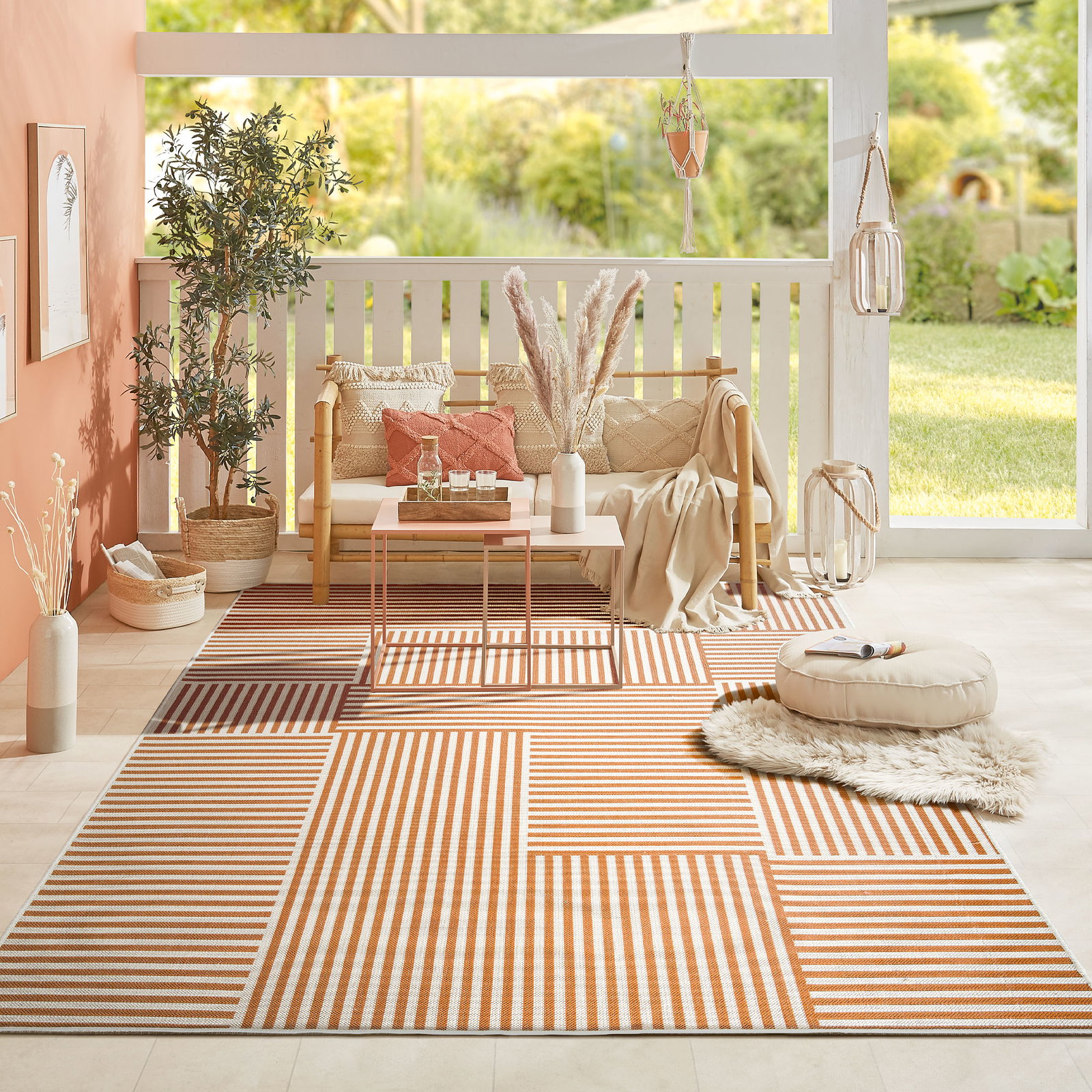 Kibek Outdoor-Teppich - Holmsund Terracotta 160 x 230 cm