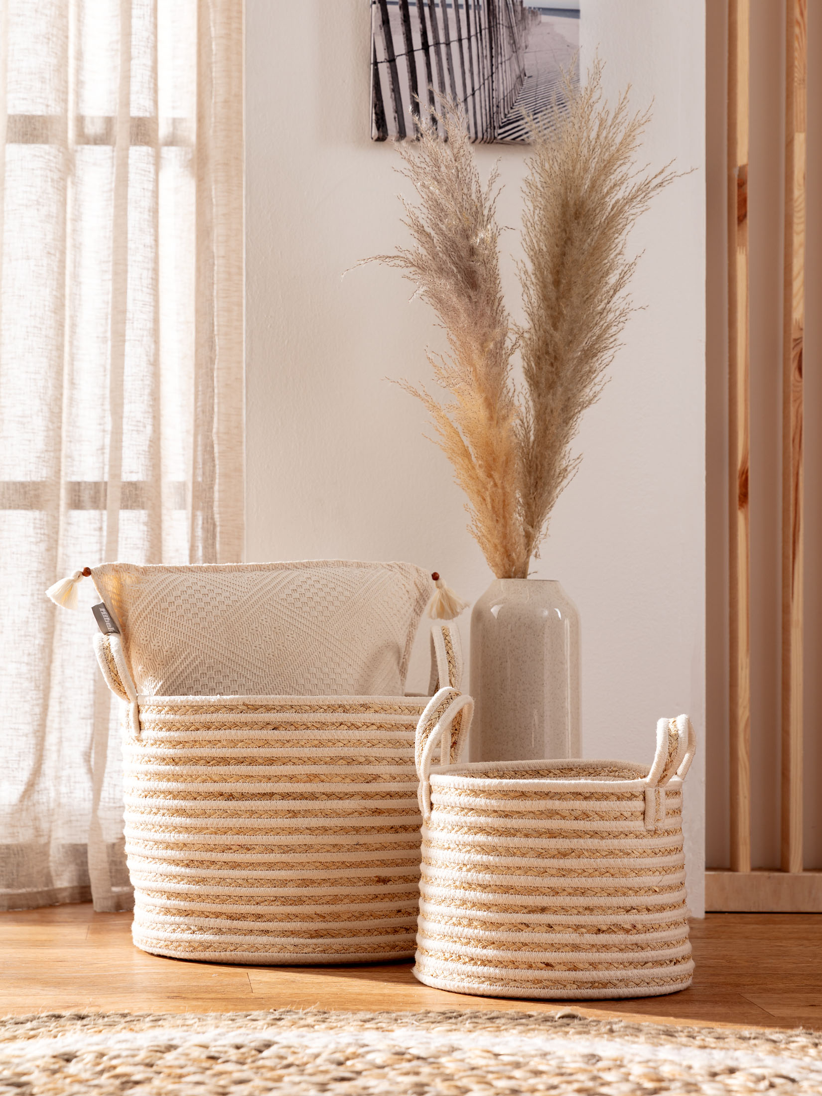 Basket Willow | Beige | ca. 31 x 31 x 25,0 cm