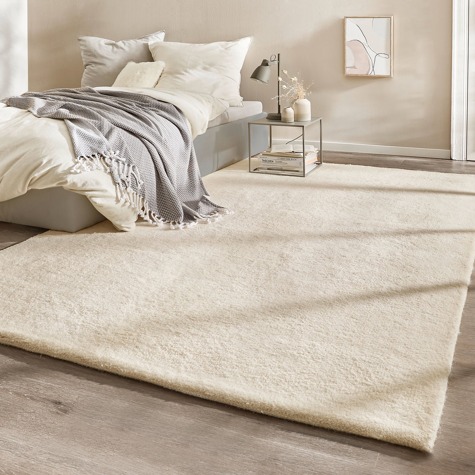Kibek Woll-Teppich - Mavora Creme 250 x 350 cm
