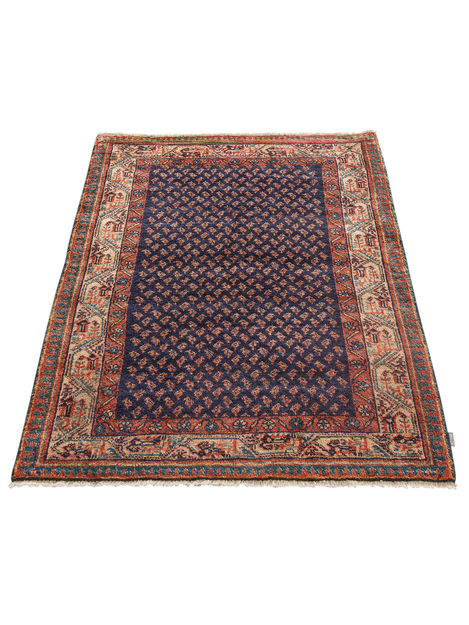 Kibek Unikat / Einzelstück - Sarough Mir Multicolor 90 x 160 cm 100% Schurwolle
