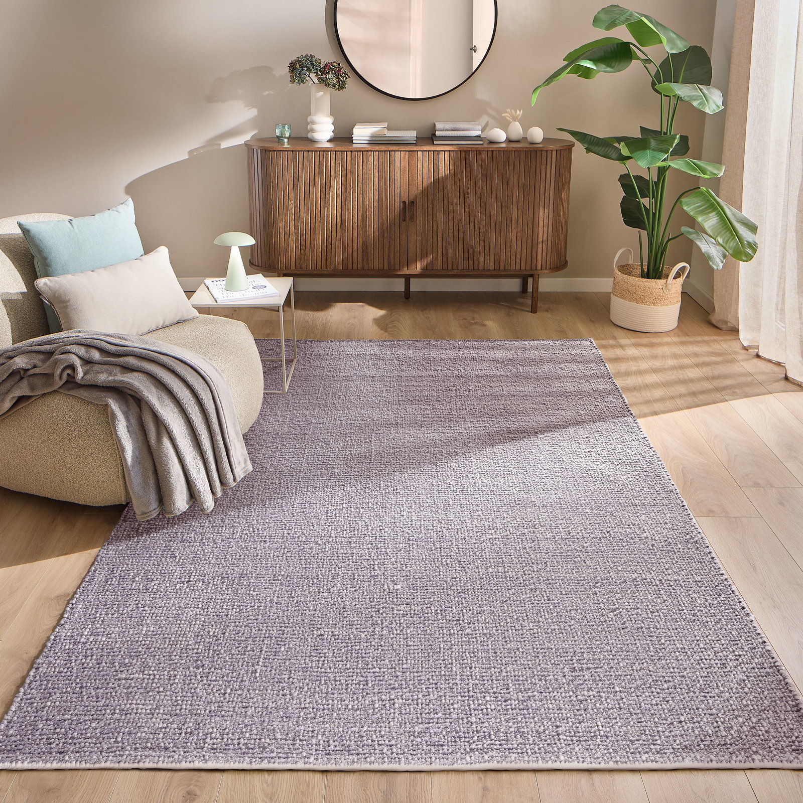 Kibek Woll-Teppich - Bergerud Lila 140 x 200 cm