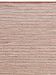 Nahaufnahme eines gewebten Textilmusters in rosa und weißer Farbe mit horizontalem Verlauf.