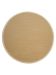Runder Teppich in Beige mit feiner Struktur auf weißem Hintergrund.